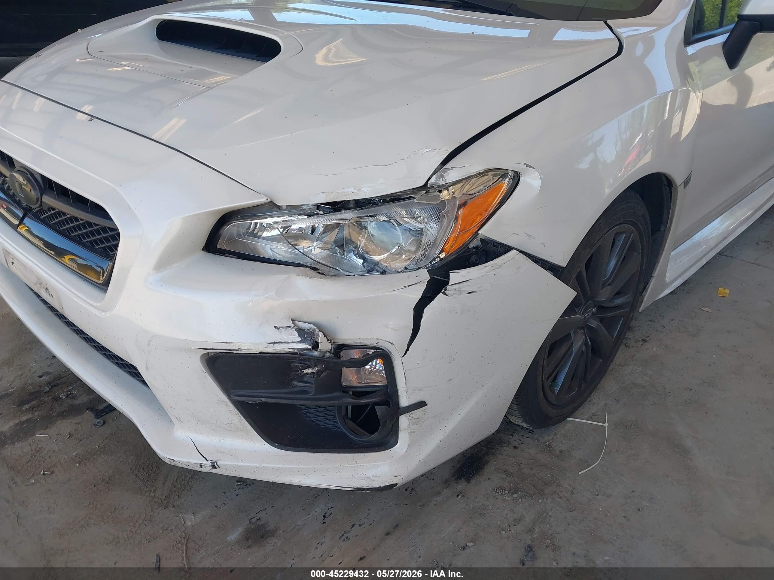 2015 Subaru Wrx Premium White vin: JF1VA1D61F8835788