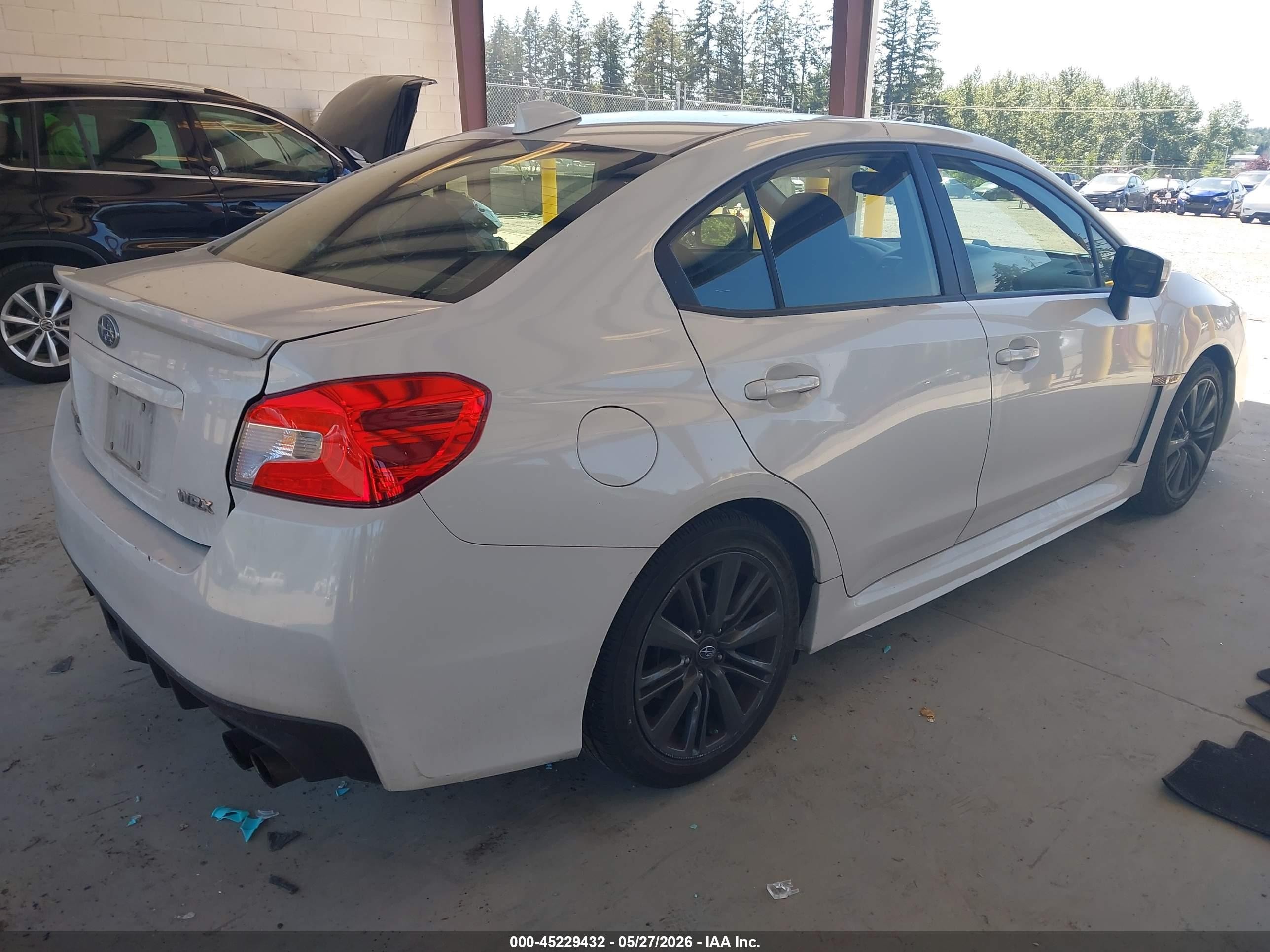 2015 Subaru Wrx Premium White vin: JF1VA1D61F8835788