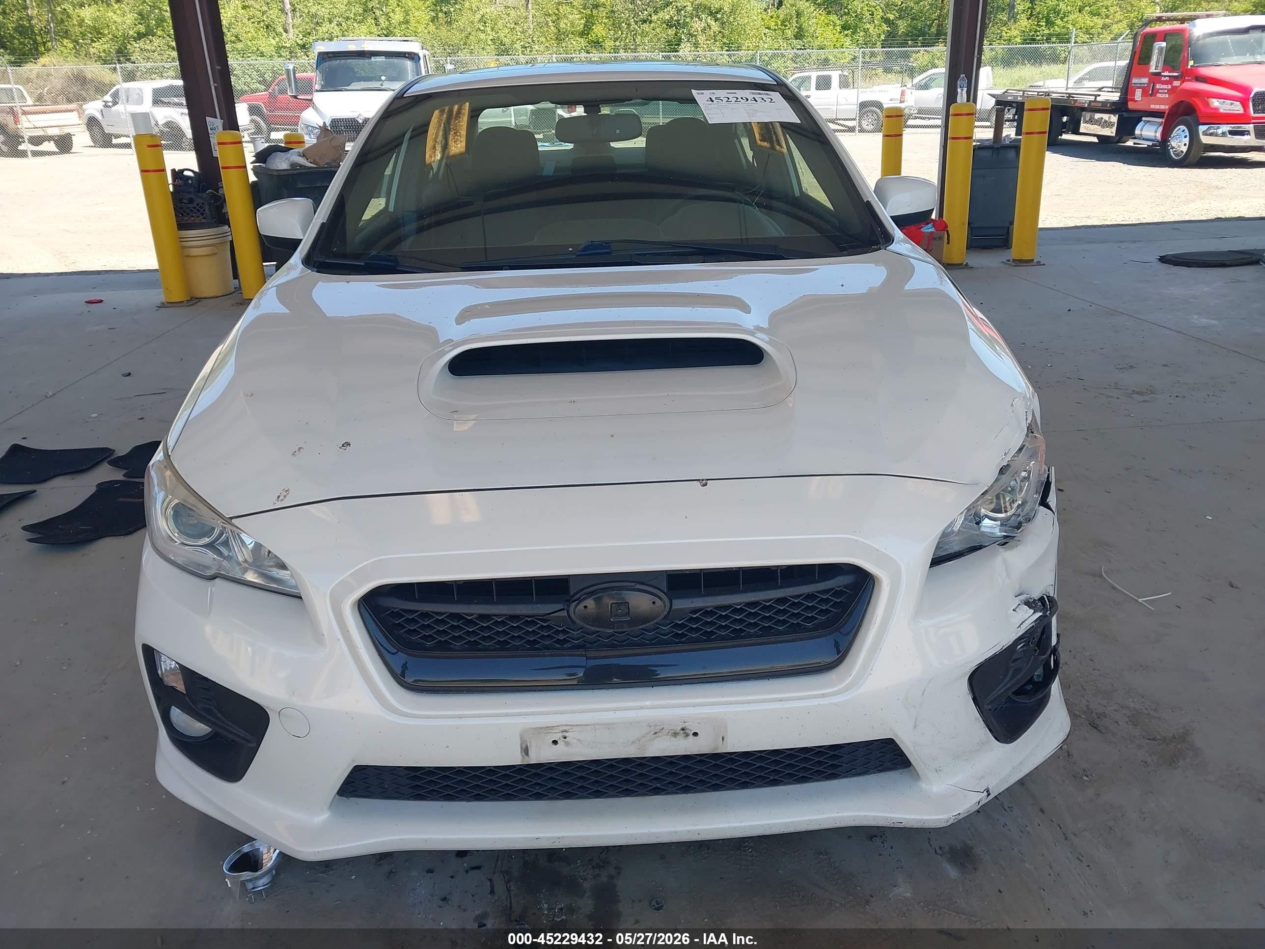 2015 Subaru Wrx Premium White vin: JF1VA1D61F8835788