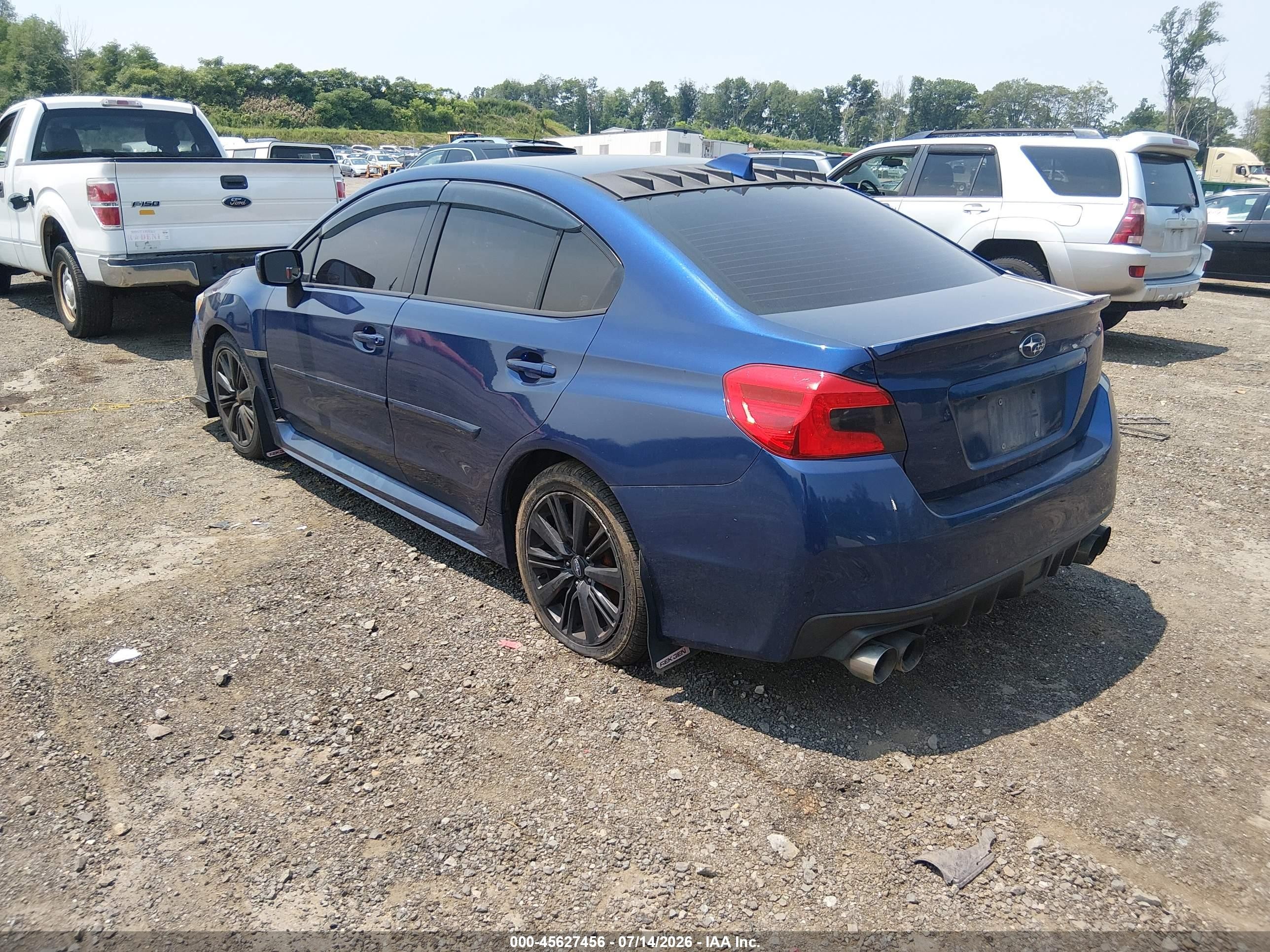 2015 Subaru Wrx Premium Blue vin: JF1VA1D61F9824767
