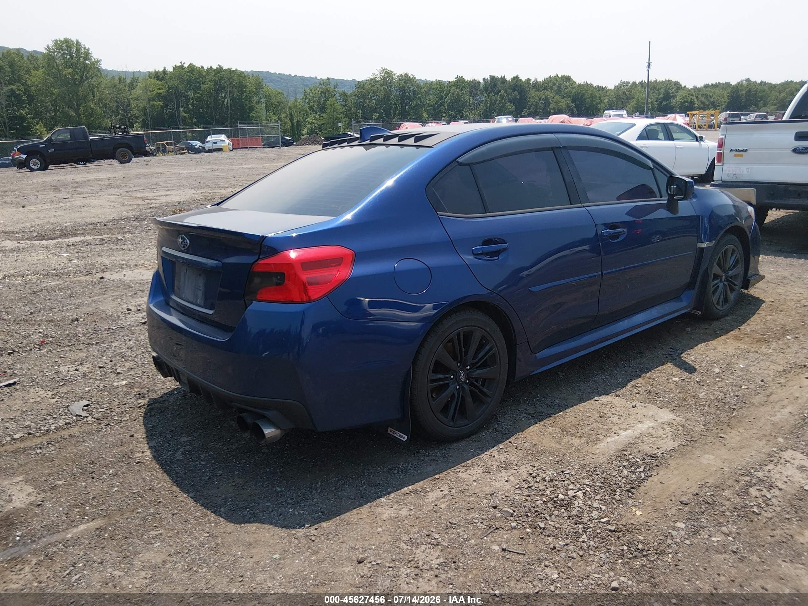 2015 Subaru Wrx Premium Blue vin: JF1VA1D61F9824767