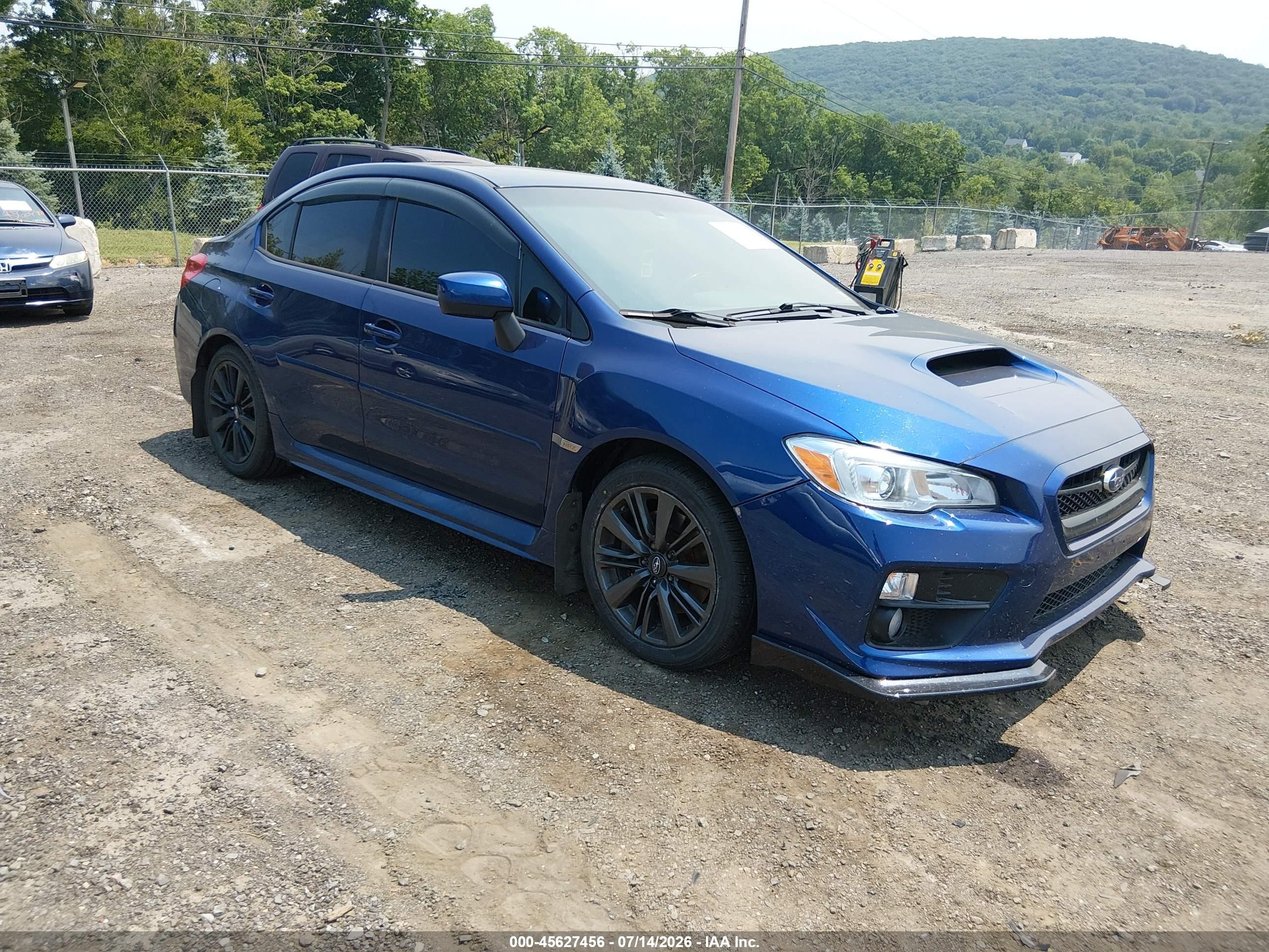 2015 Subaru Wrx Premium Blue vin: JF1VA1D61F9824767