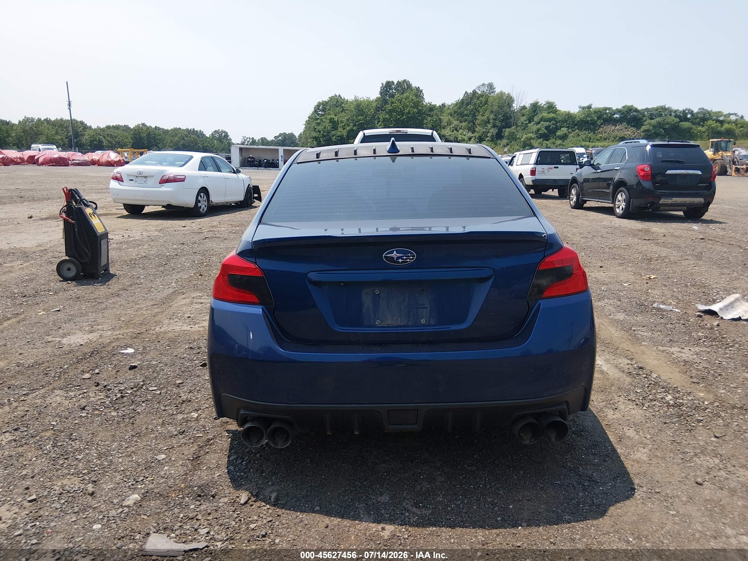 2015 Subaru Wrx Premium Blue vin: JF1VA1D61F9824767