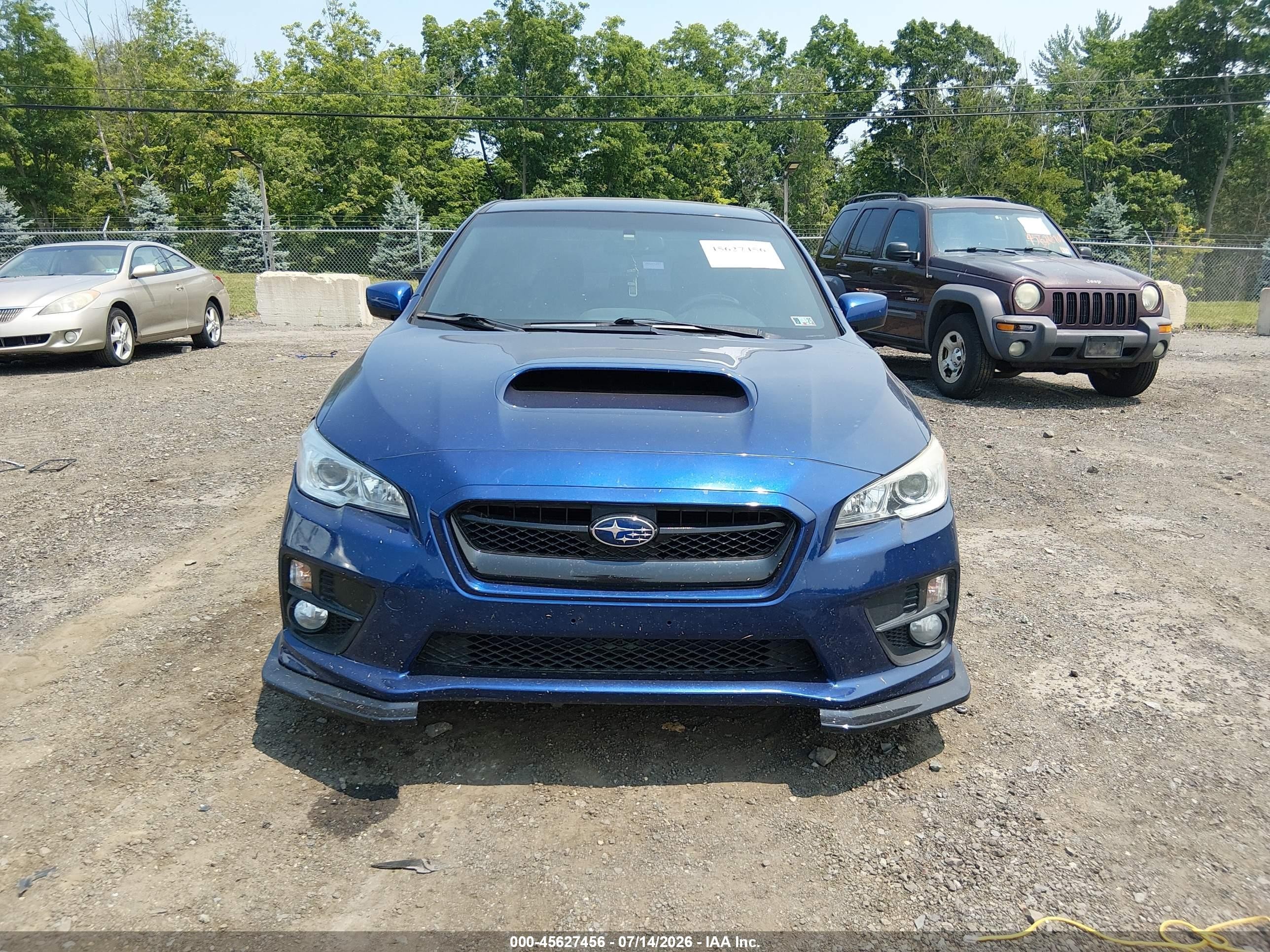 2015 Subaru Wrx Premium Blue vin: JF1VA1D61F9824767