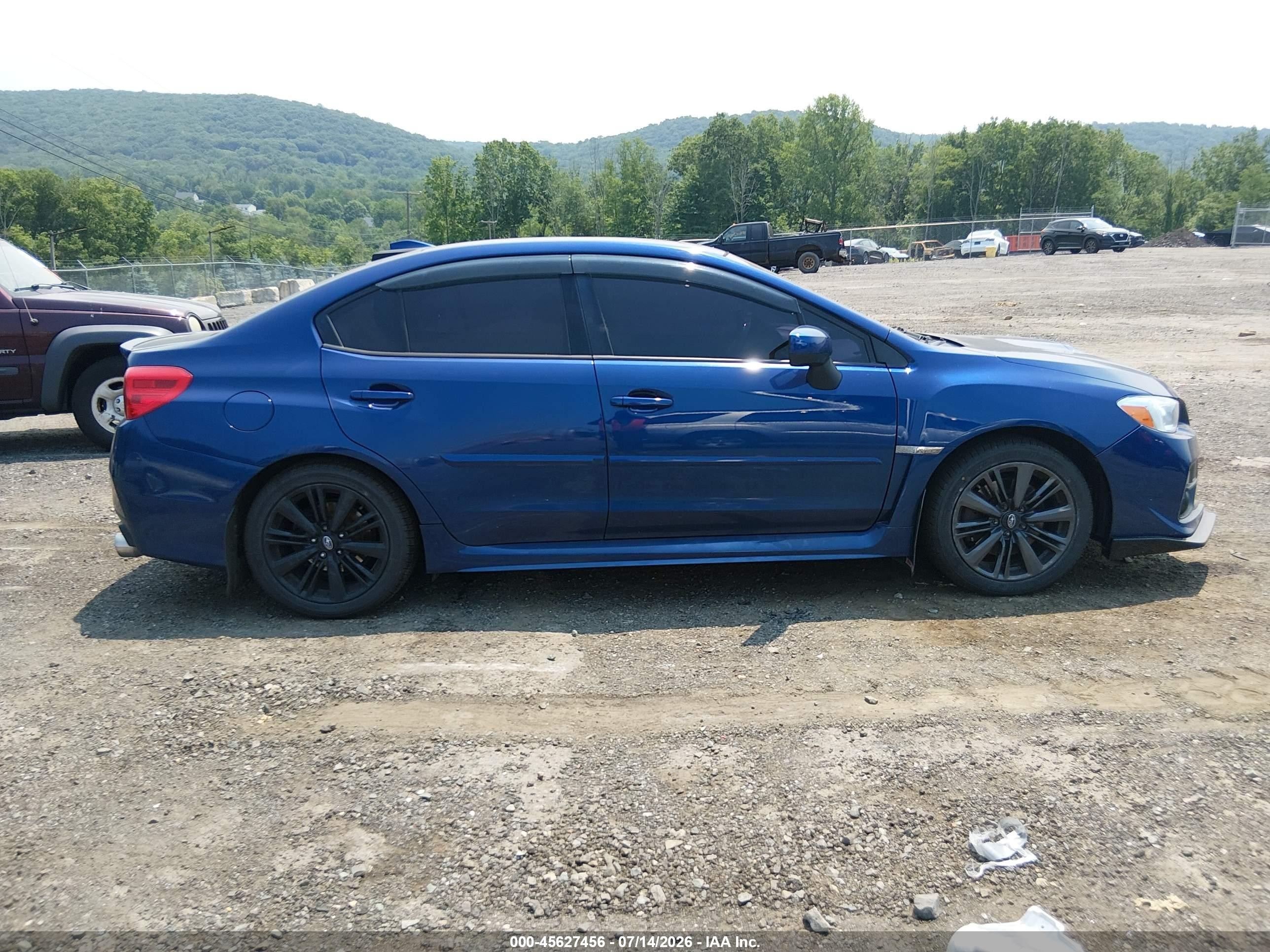 2015 Subaru Wrx Premium Blue vin: JF1VA1D61F9824767