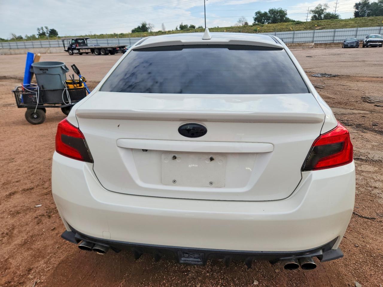 2015 Subaru Wrx Premium White vin: JF1VA1D62F9825345