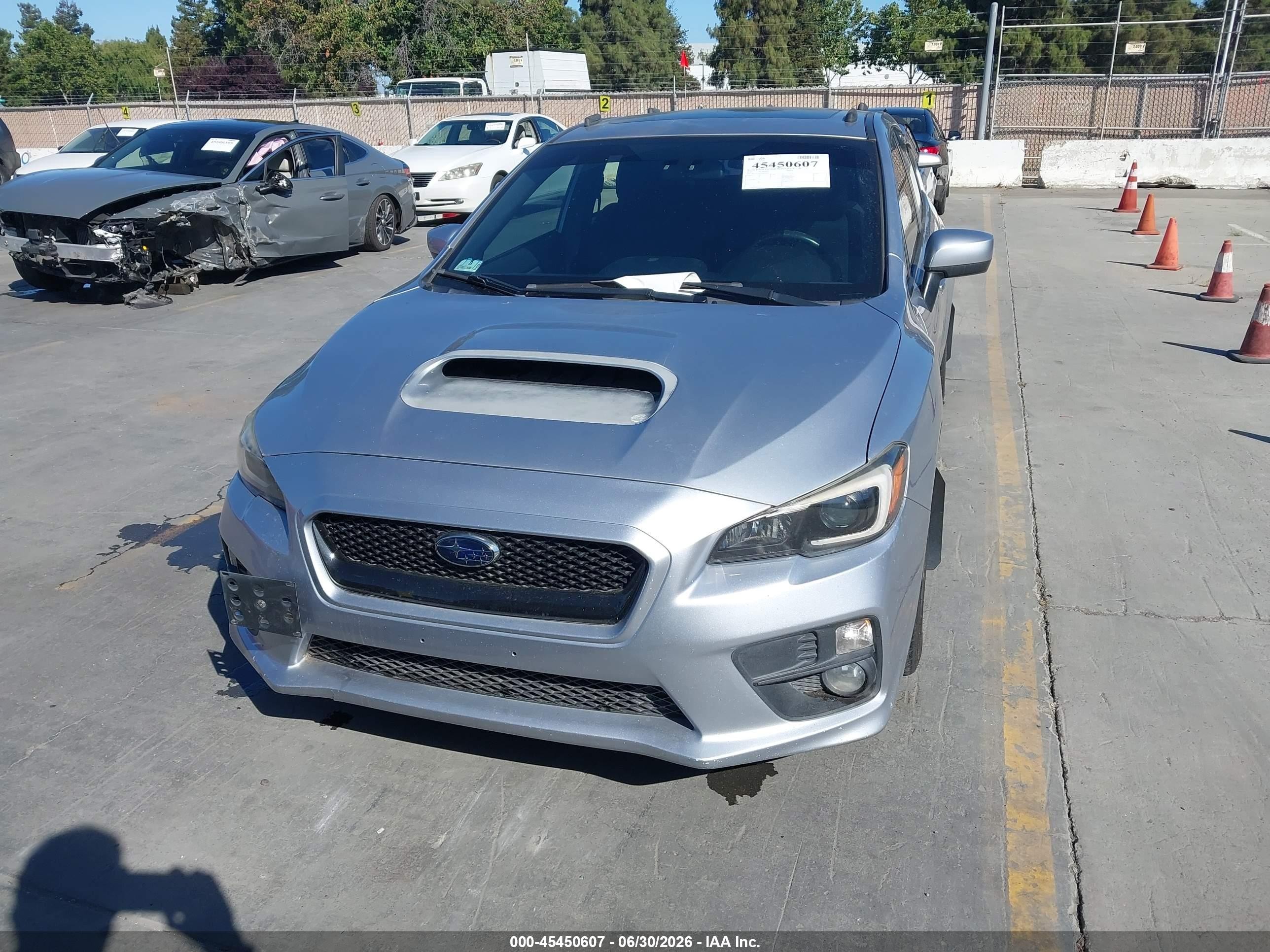 2015 Subaru Wrx Premium Silver vin: JF1VA1D63F8810696