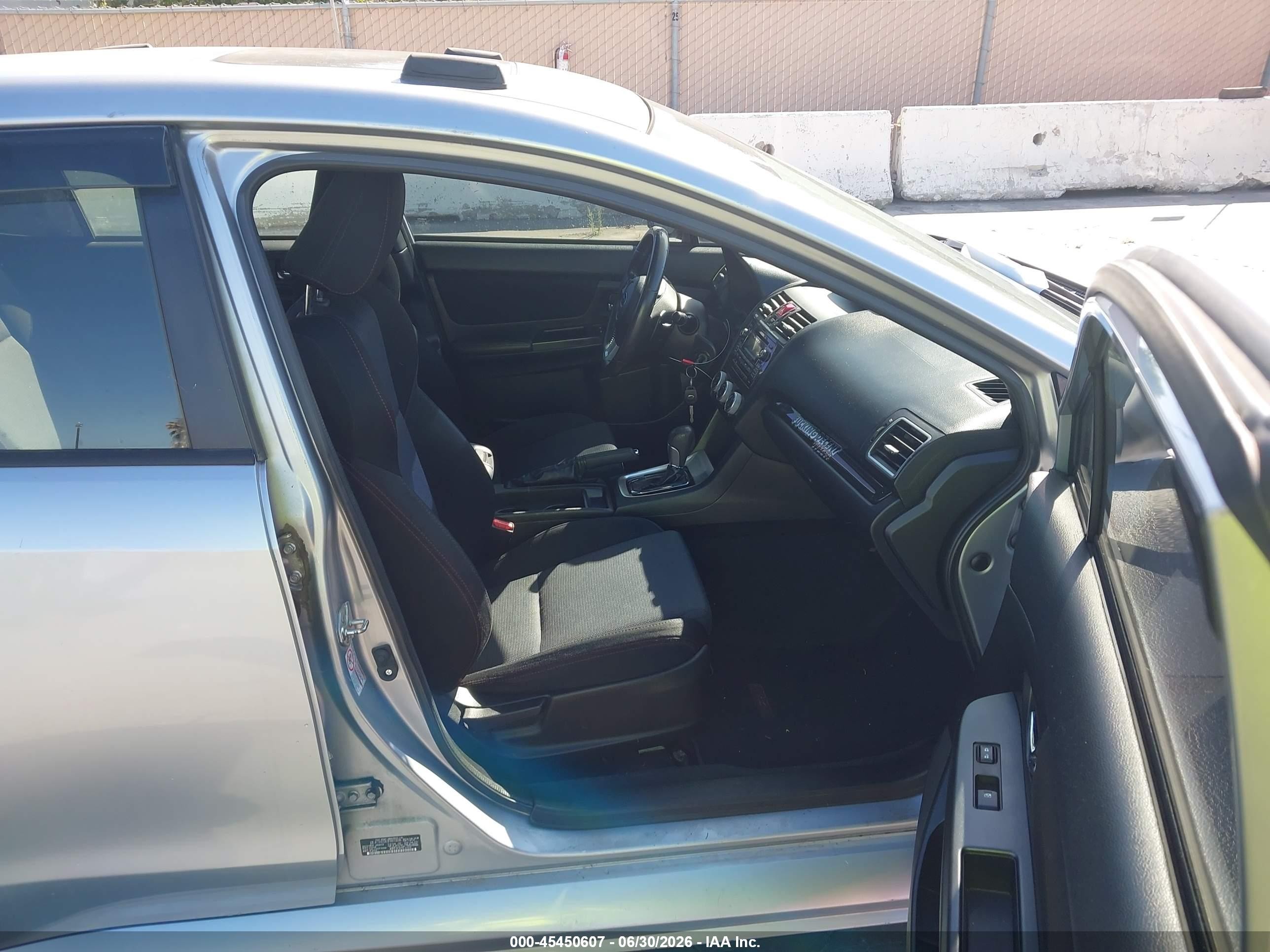 2015 Subaru Wrx Premium Silver vin: JF1VA1D63F8810696