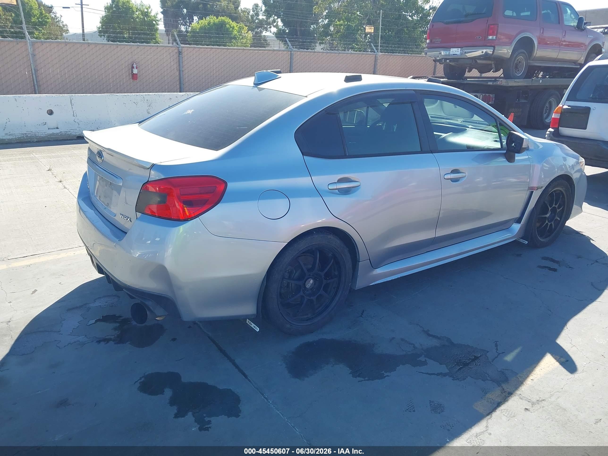 2015 Subaru Wrx Premium Silver vin: JF1VA1D63F8810696