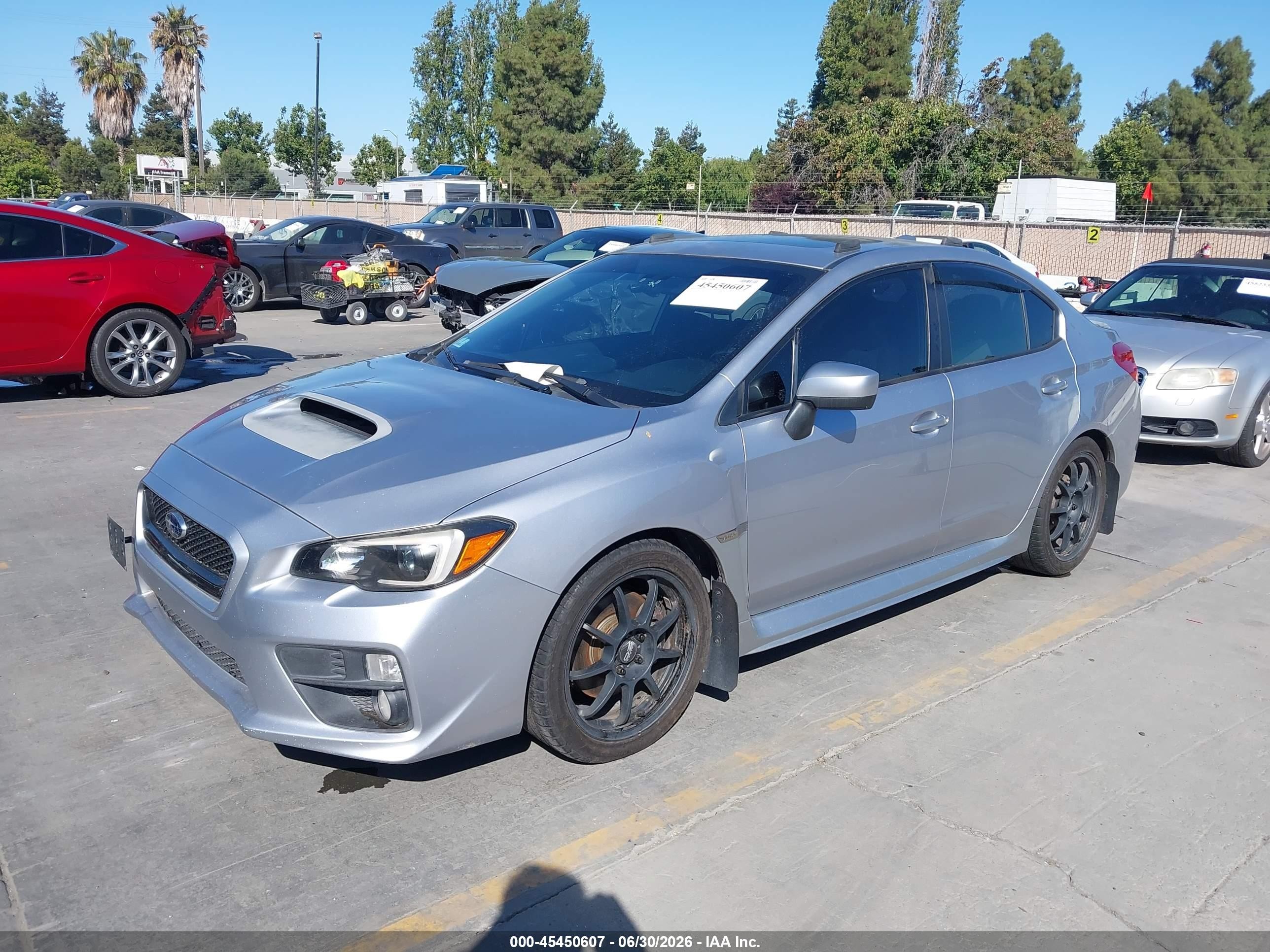2015 Subaru Wrx Premium Silver vin: JF1VA1D63F8810696