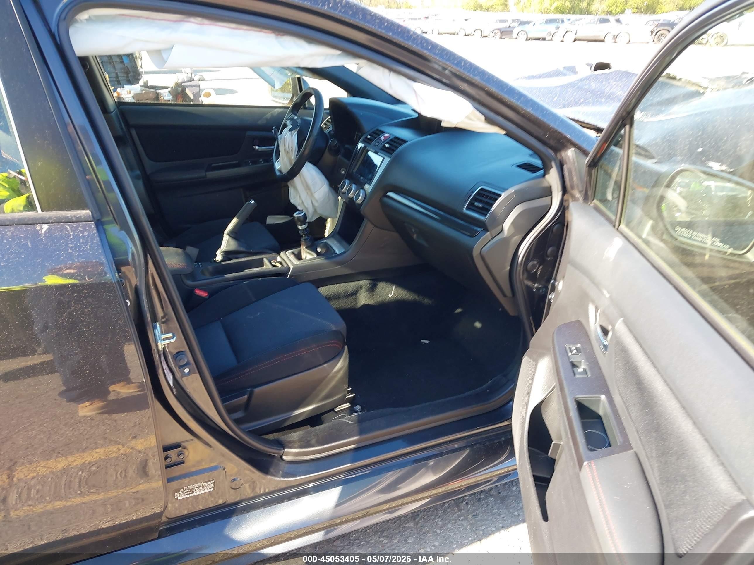 2015 Subaru Wrx Premium Black vin: JF1VA1D63F9808750