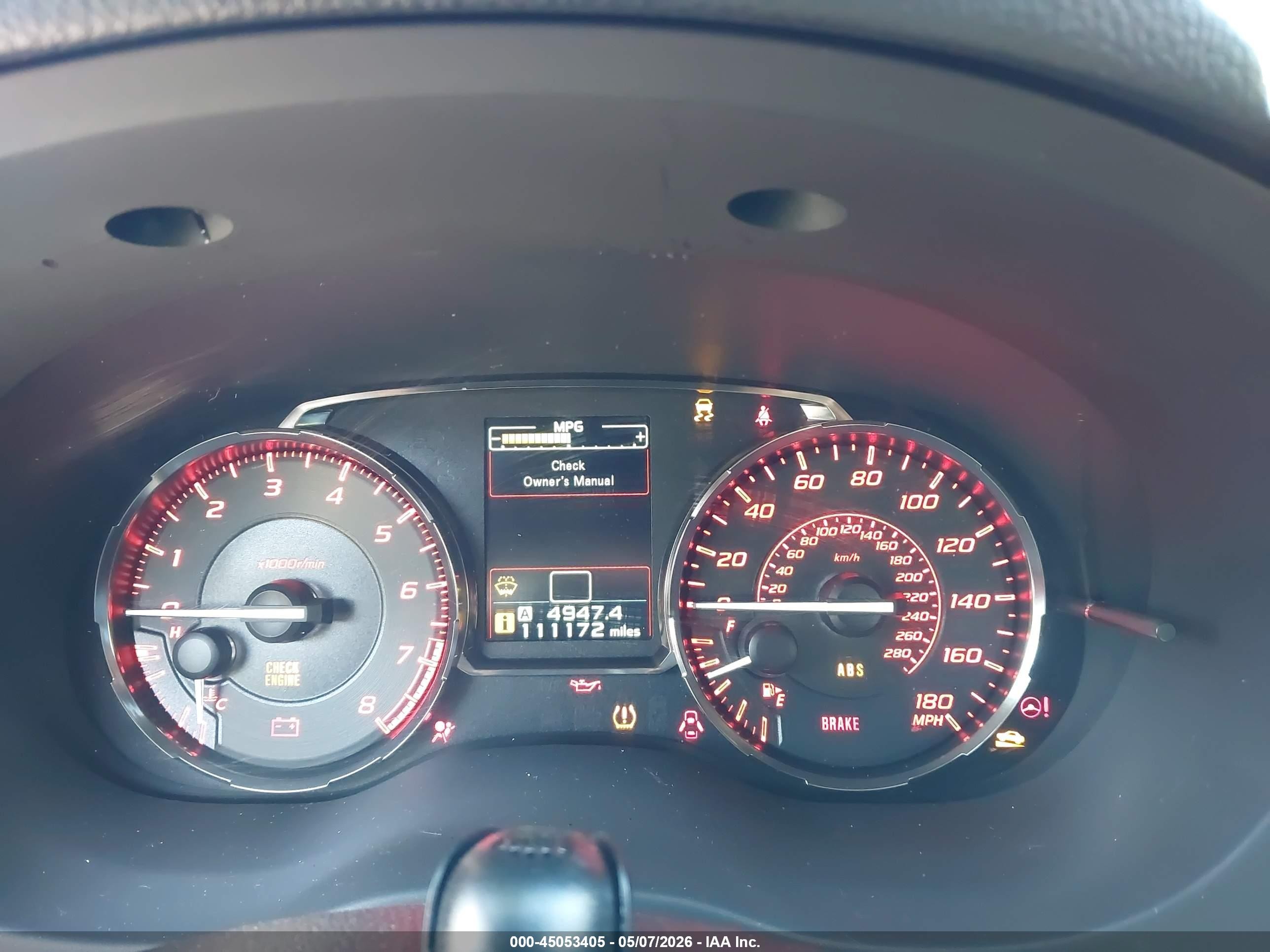 2015 Subaru Wrx Premium Black vin: JF1VA1D63F9808750