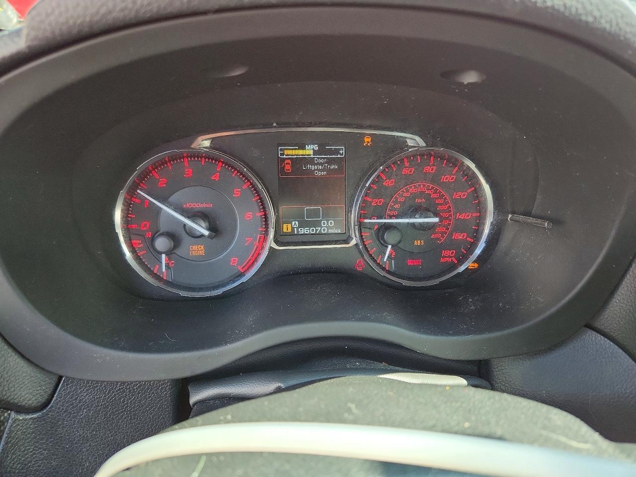 2015 Subaru Wrx Premium Red vin: JF1VA1D63F9834166