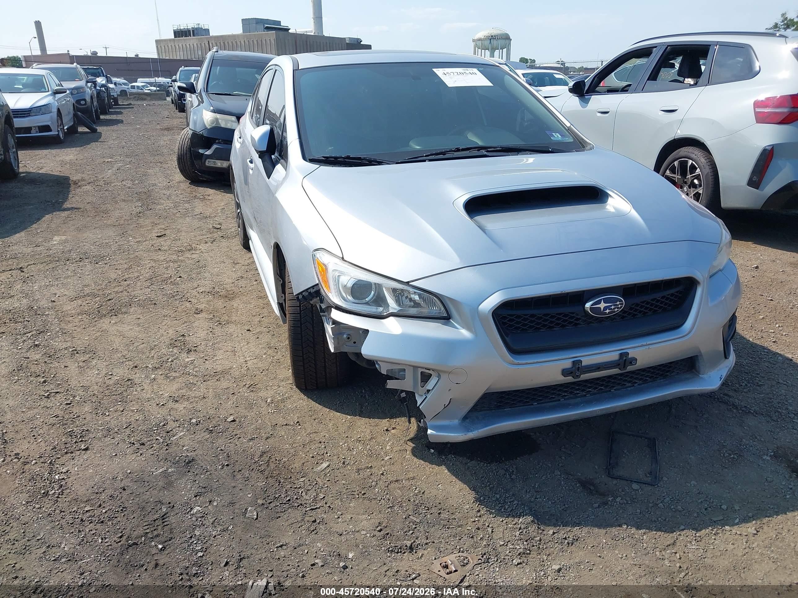 2015 Subaru Wrx Premium Silver vin: JF1VA1D64F8836935
