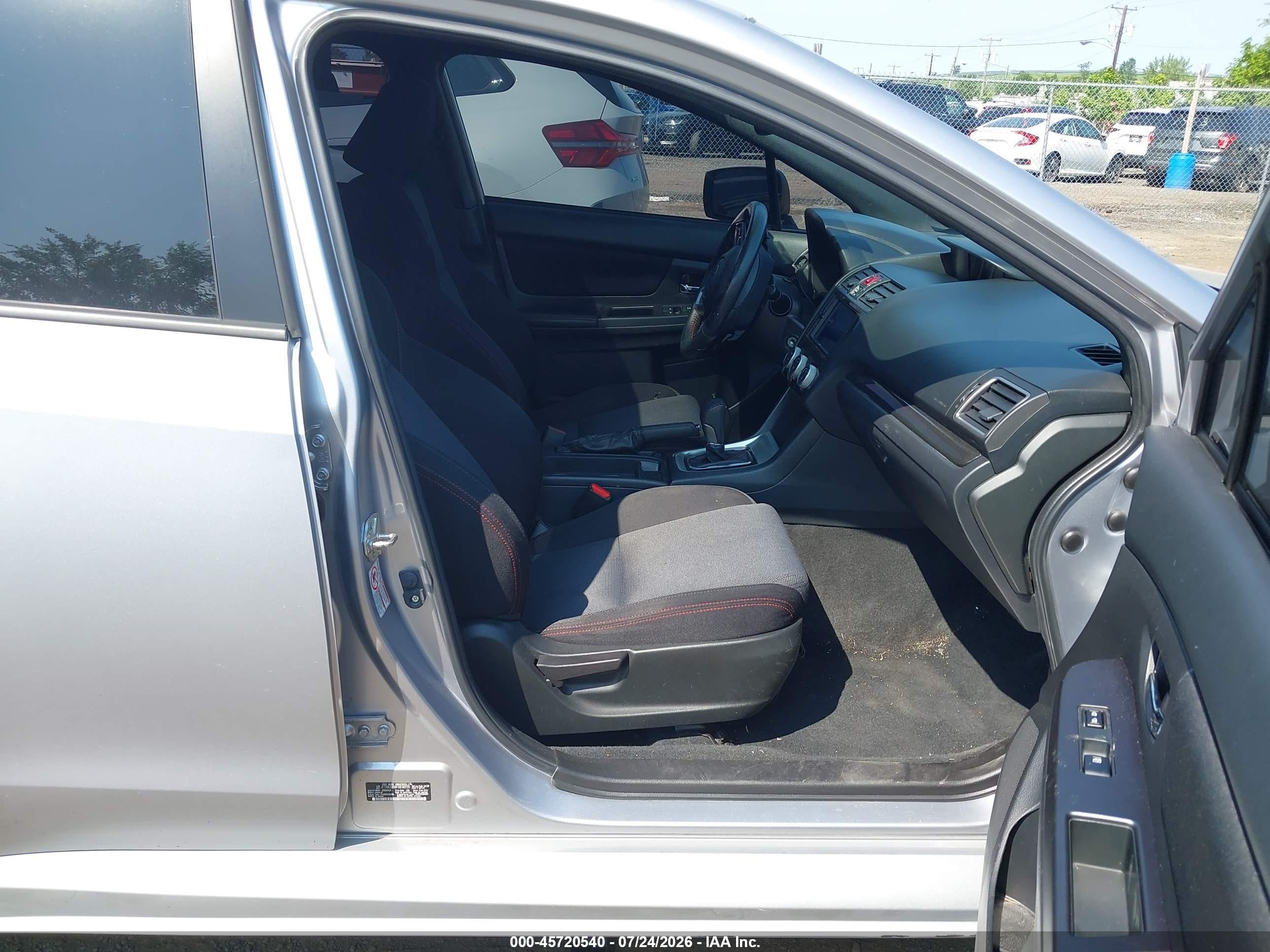 2015 Subaru Wrx Premium Silver vin: JF1VA1D64F8836935