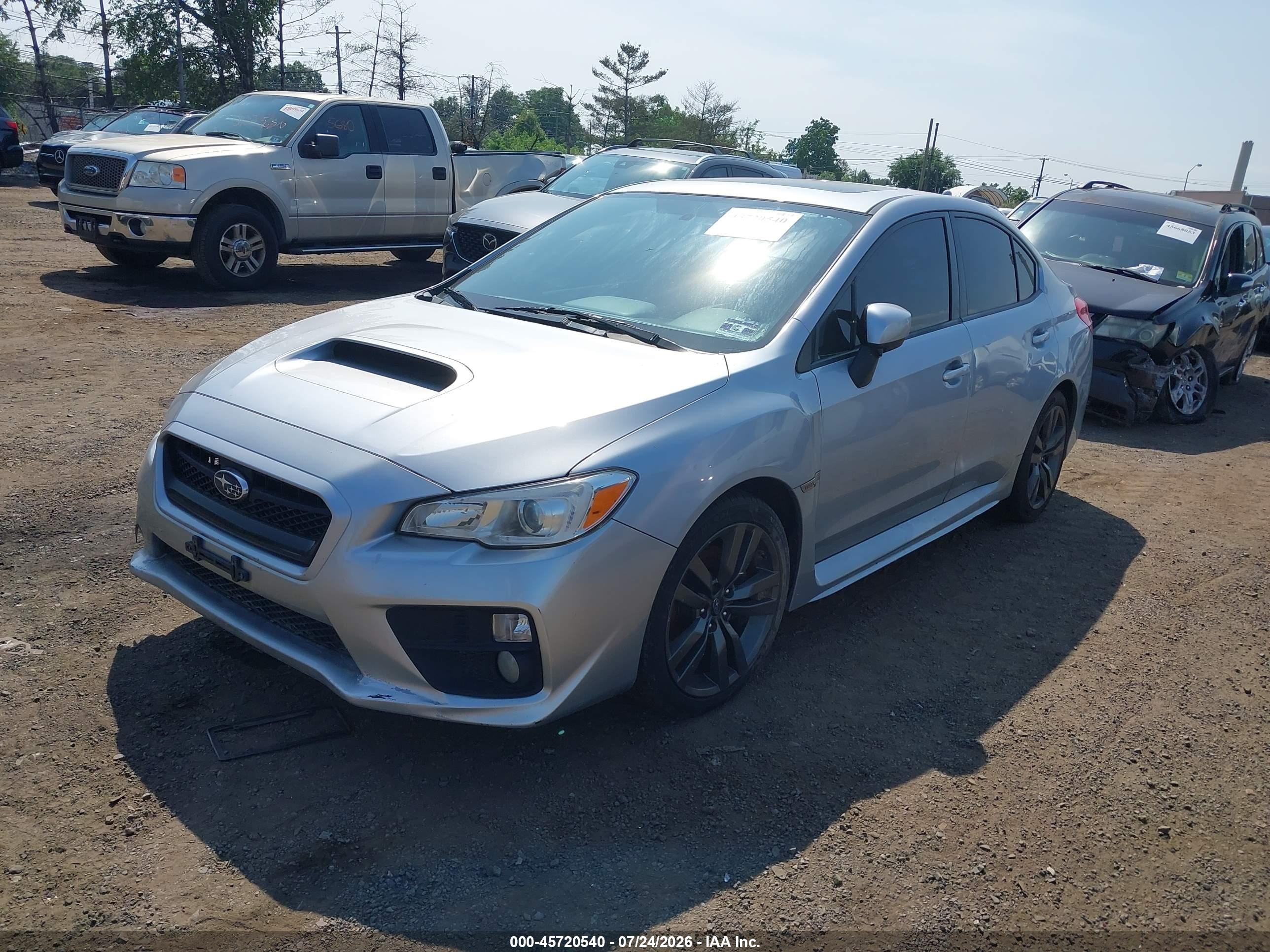 2015 Subaru Wrx Premium Silver vin: JF1VA1D64F8836935