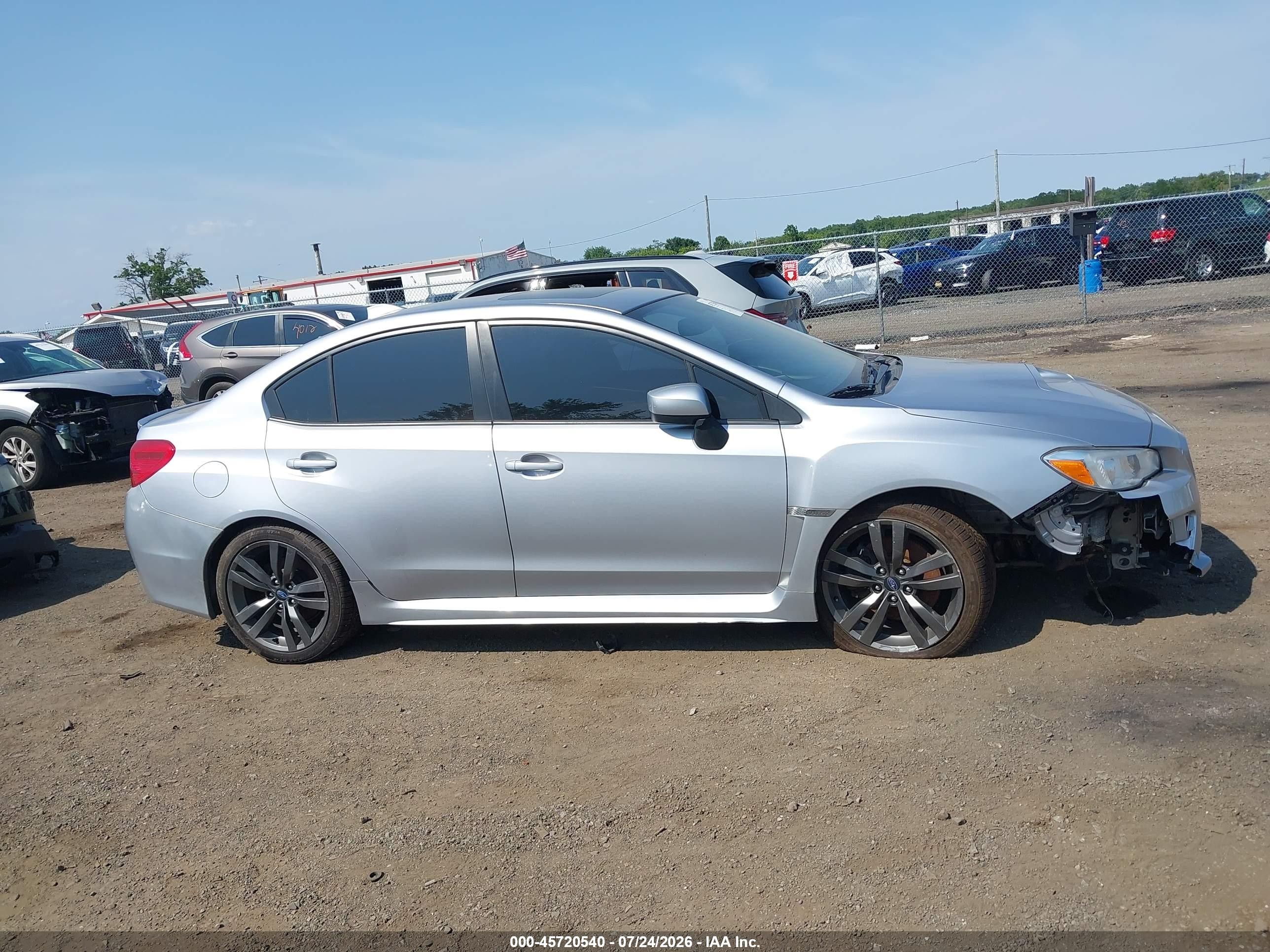 2015 Subaru Wrx Premium Silver vin: JF1VA1D64F8836935