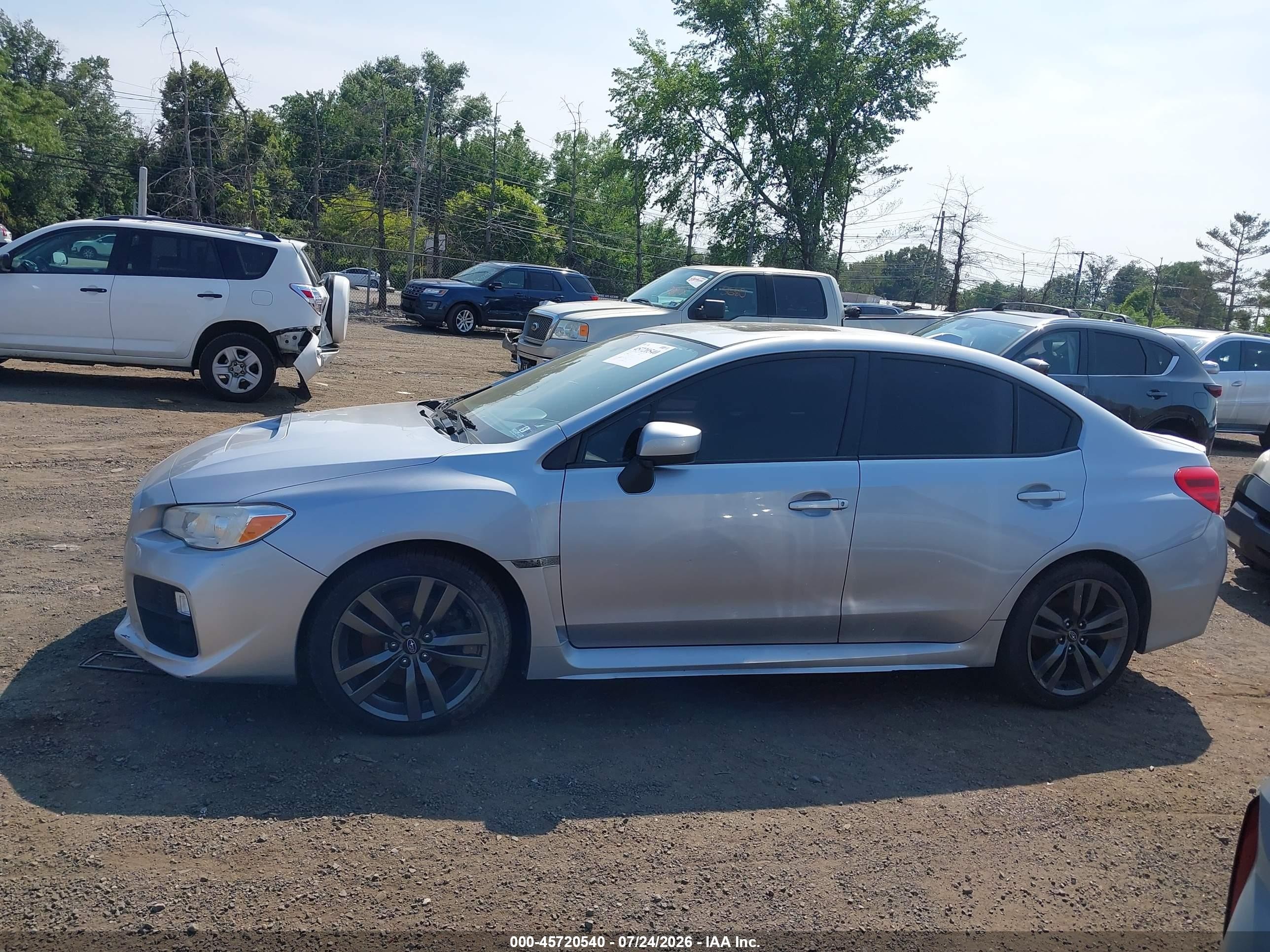 2015 Subaru Wrx Premium Silver vin: JF1VA1D64F8836935