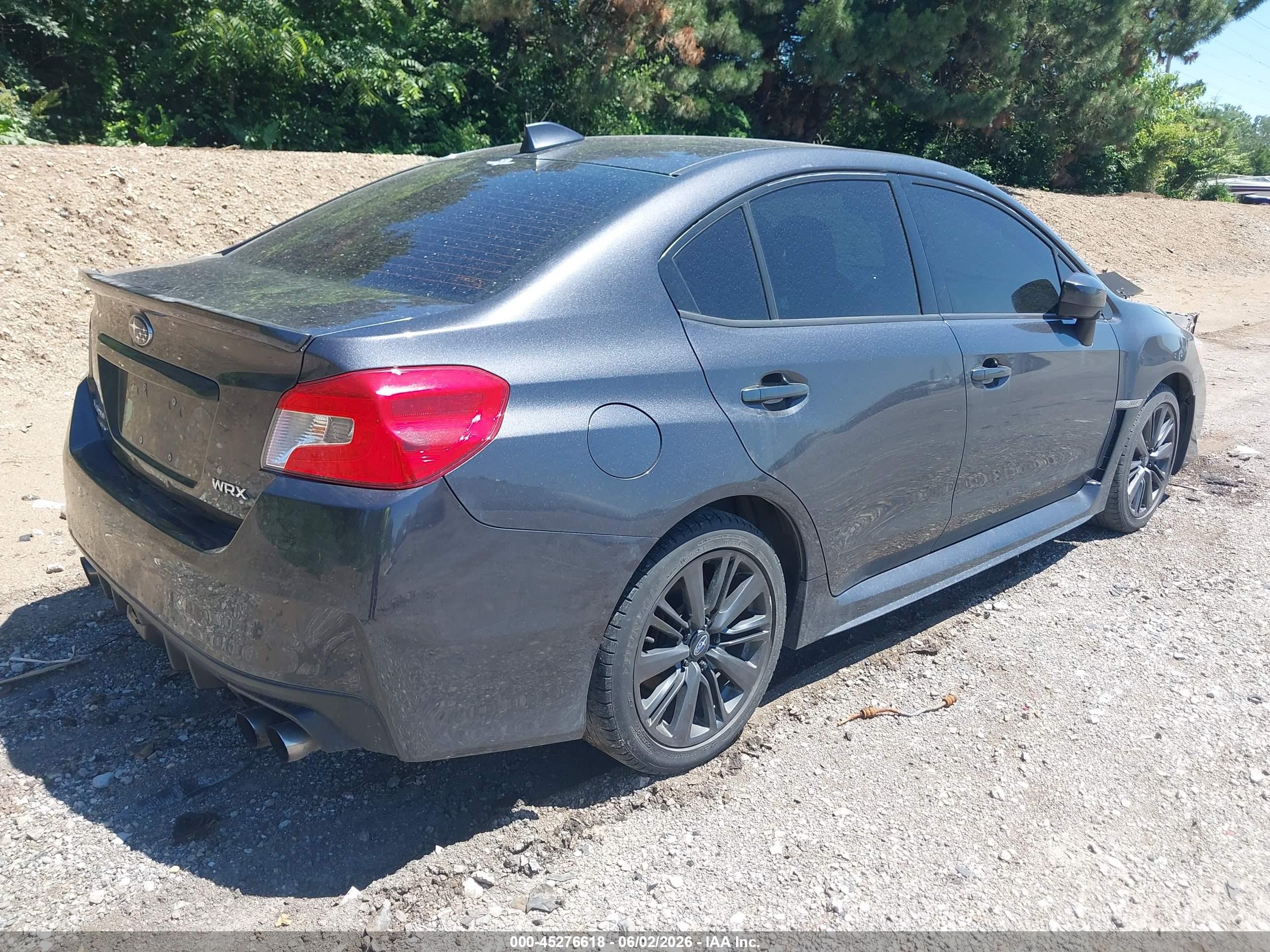 2015 Subaru Wrx Premium Gray vin: JF1VA1D65F9818311