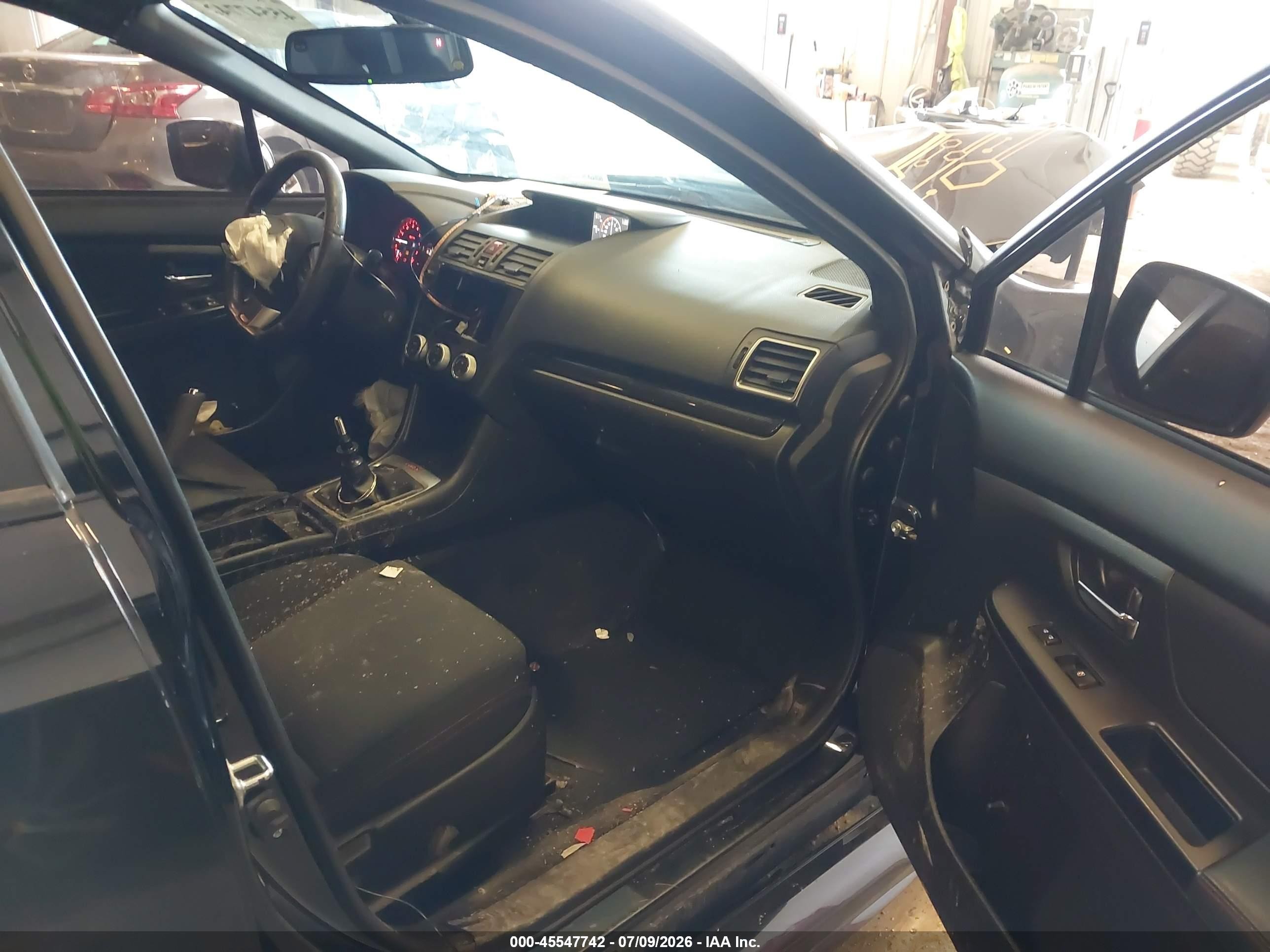 2015 Subaru Wrx Premium Black vin: JF1VA1D65F9819023
