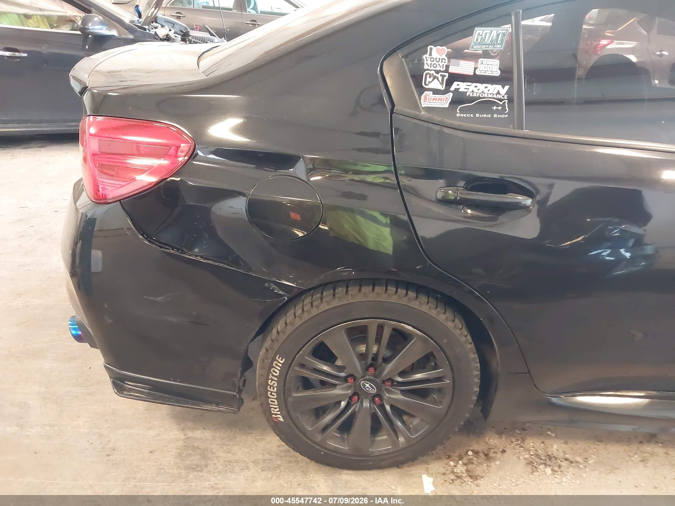 2015 Subaru Wrx Premium Black vin: JF1VA1D65F9819023