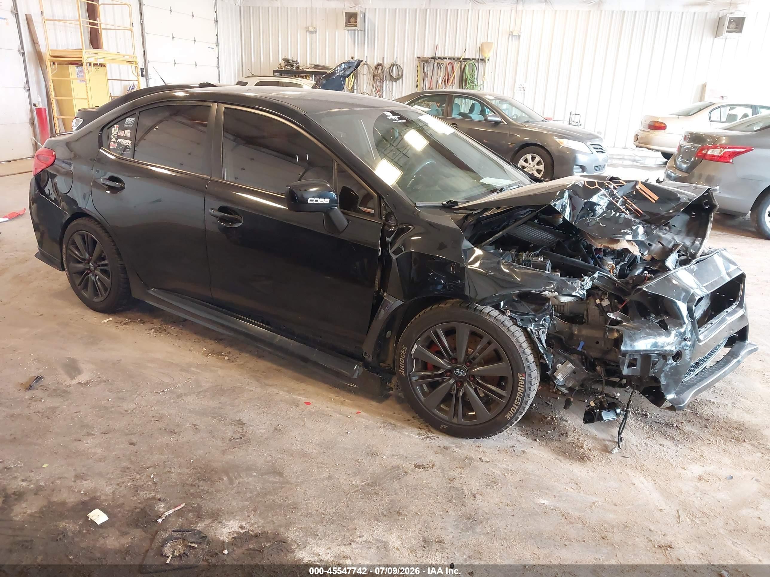 2015 Subaru Wrx Premium Black vin: JF1VA1D65F9819023