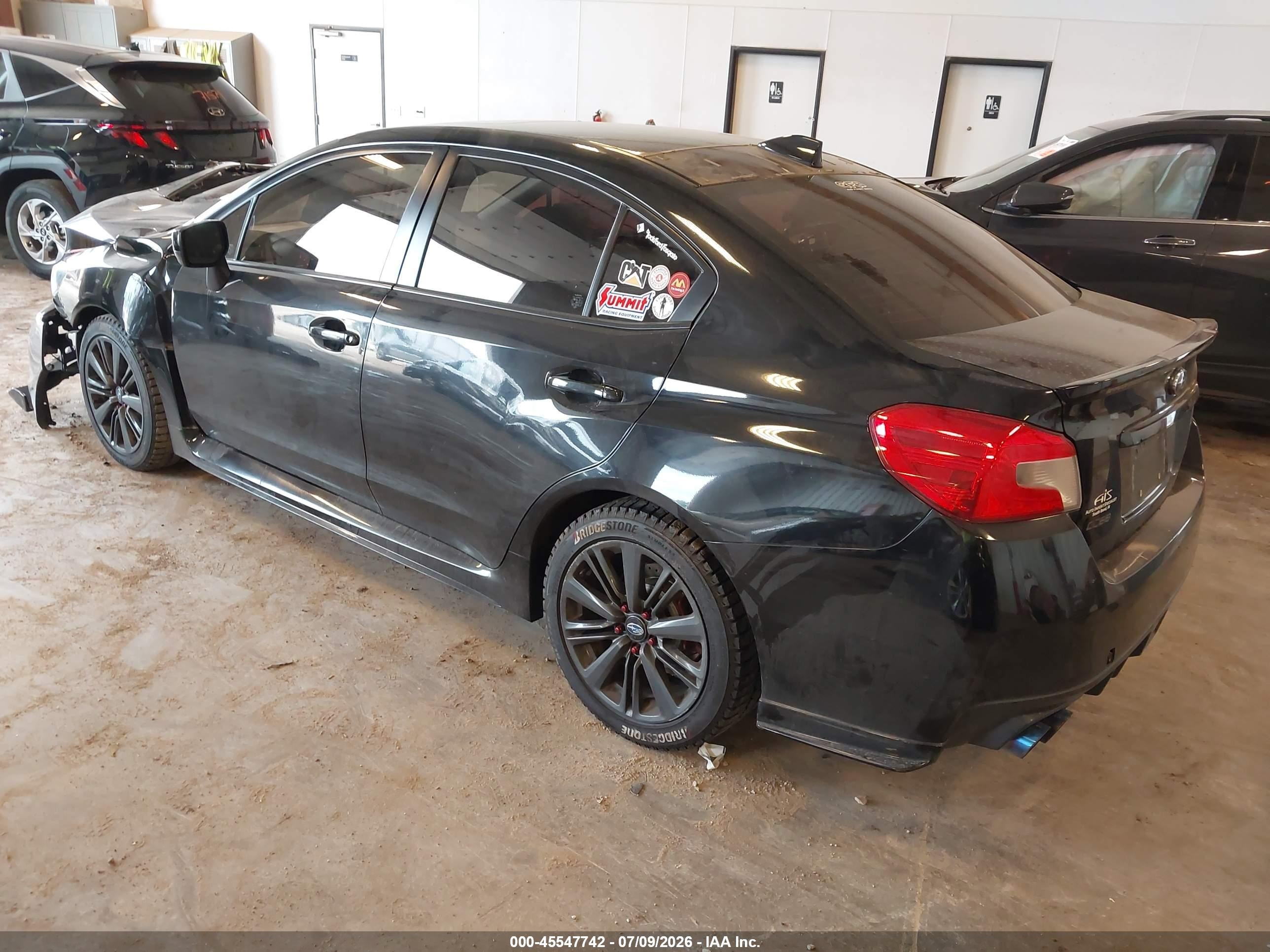 2015 Subaru Wrx Premium Black vin: JF1VA1D65F9819023