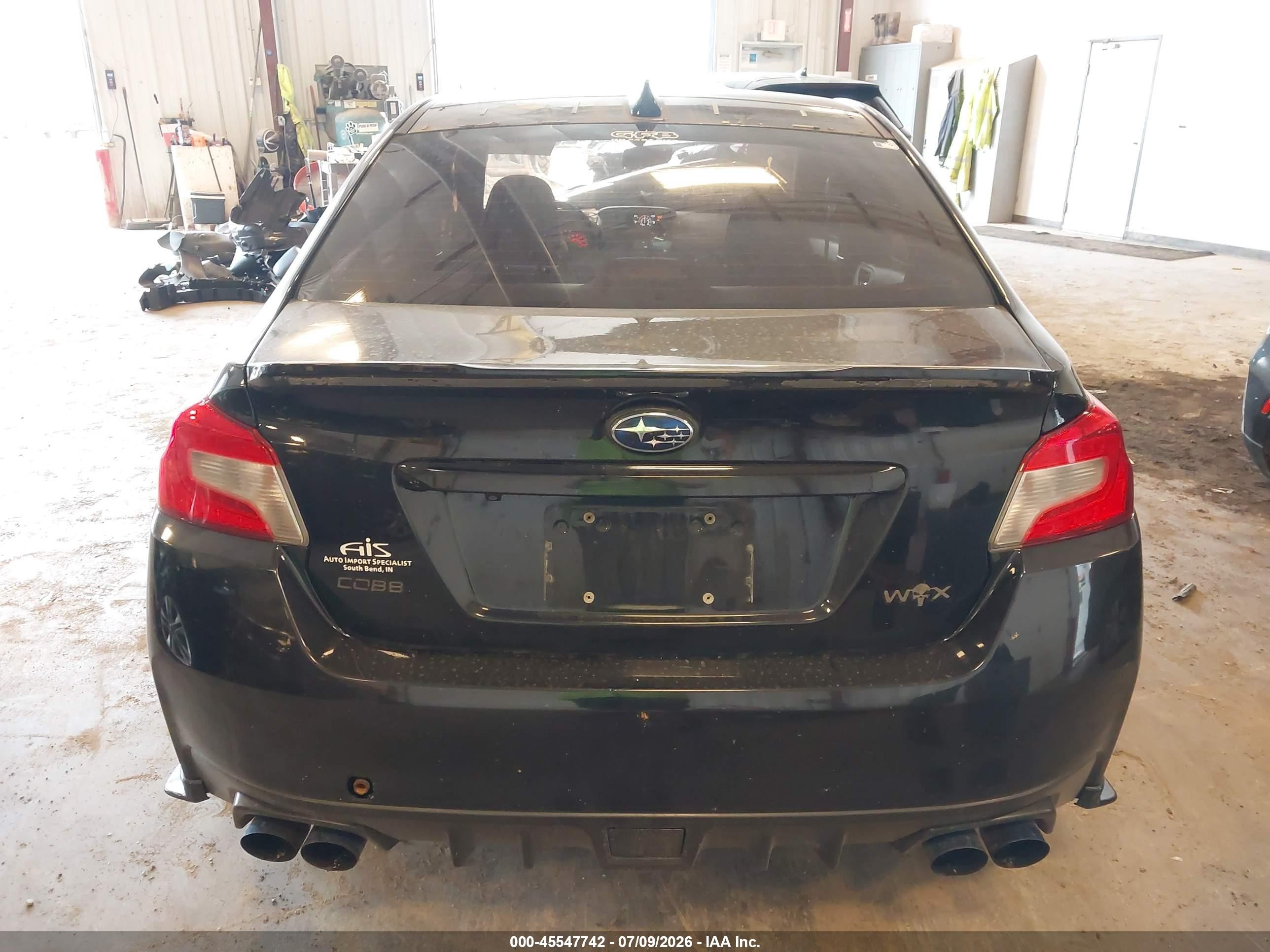 2015 Subaru Wrx Premium Black vin: JF1VA1D65F9819023