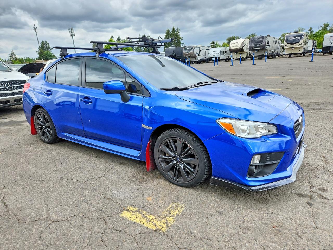2015 Subaru Wrx Premium Blue vin: JF1VA1D66F8809431