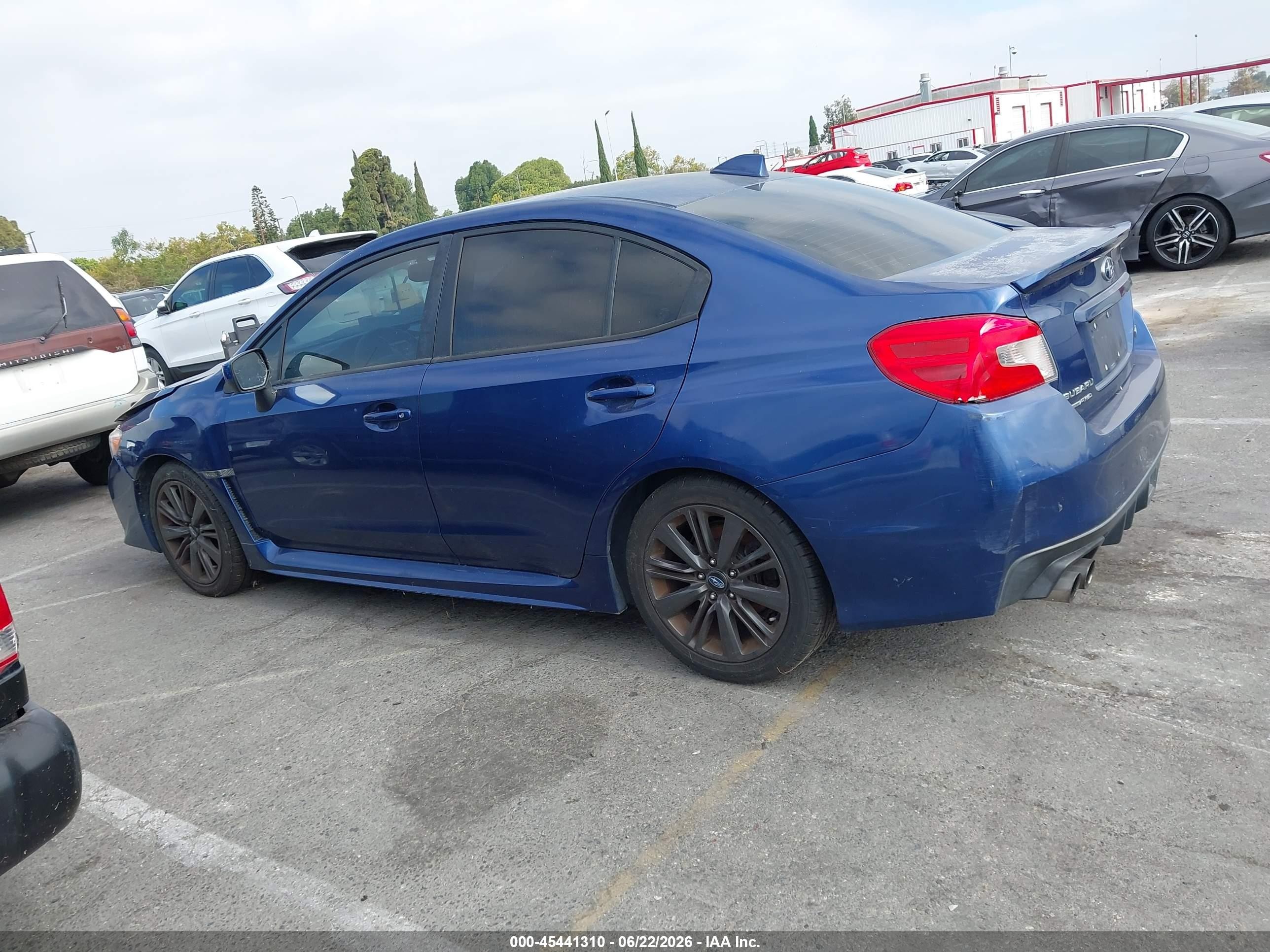 2015 Subaru Wrx Premium Синий vin: JF1VA1D66F8822440
