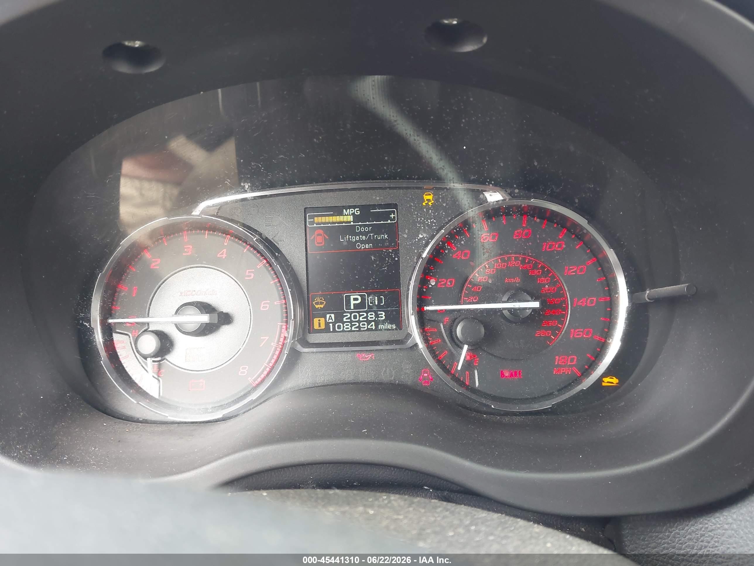2015 Subaru Wrx Premium Синий vin: JF1VA1D66F8822440