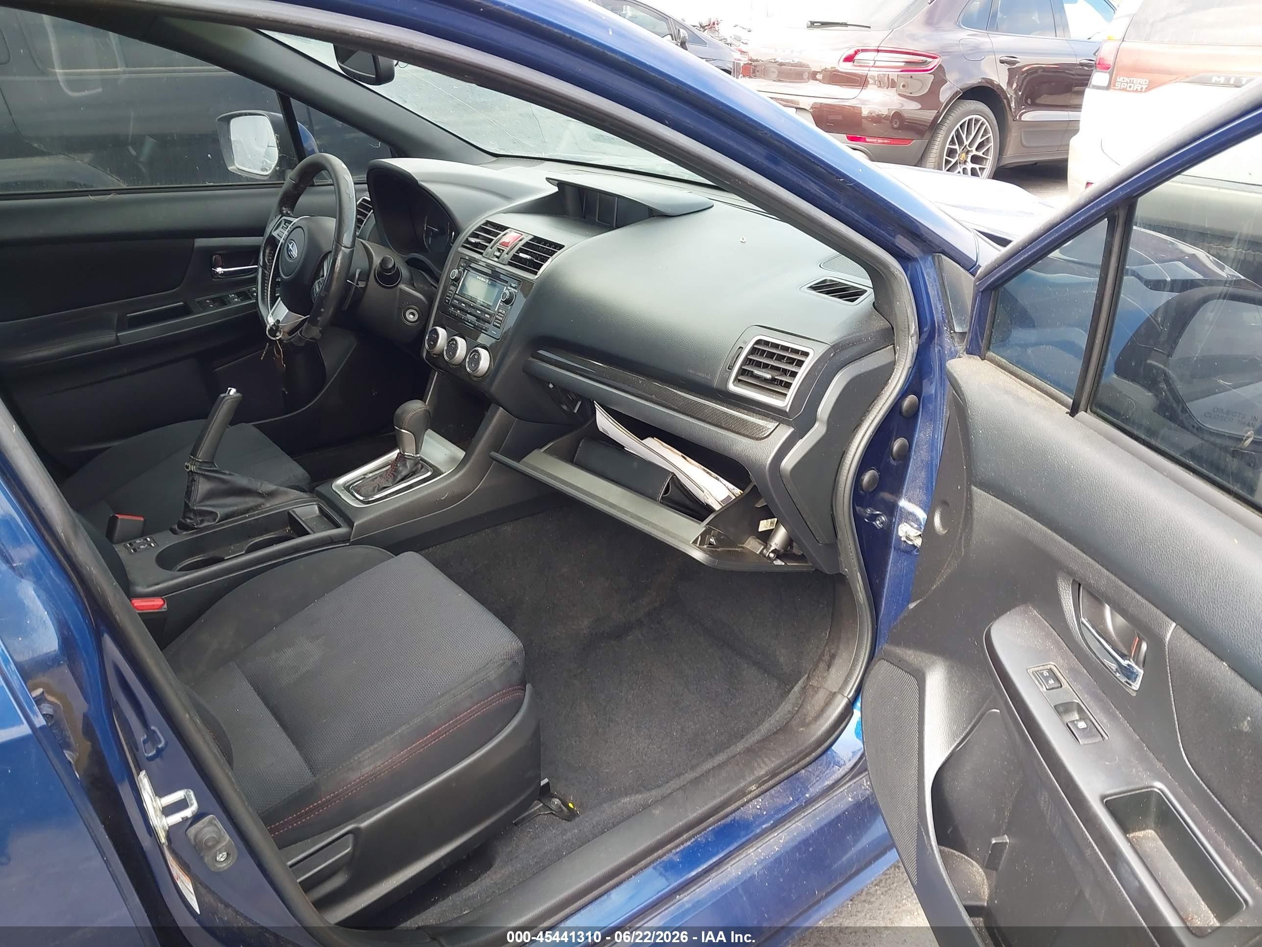 2015 Subaru Wrx Premium Синий vin: JF1VA1D66F8822440