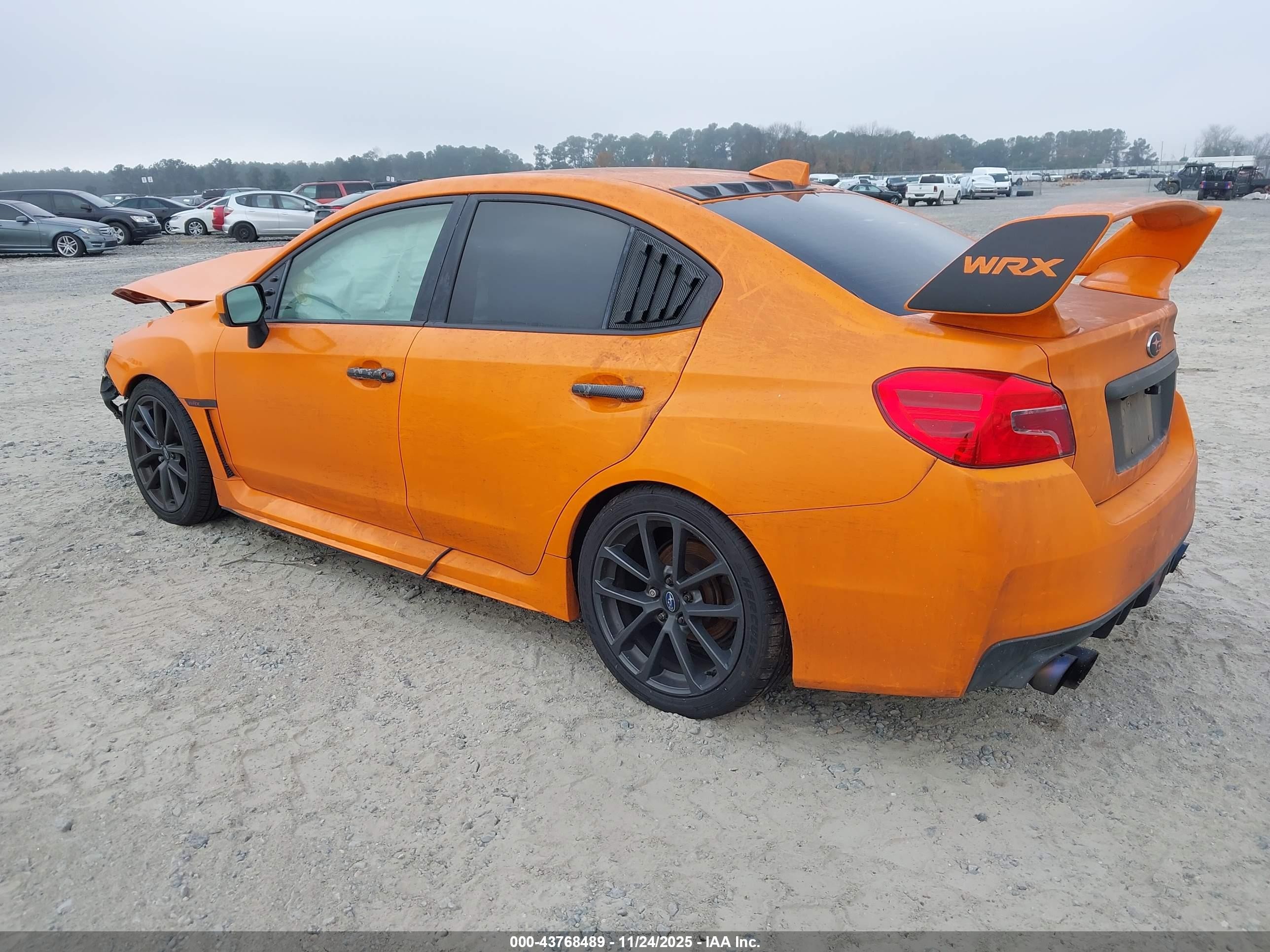 2015 Subaru Wrx Premium Оранжевый vin: JF1VA1D68F9812924