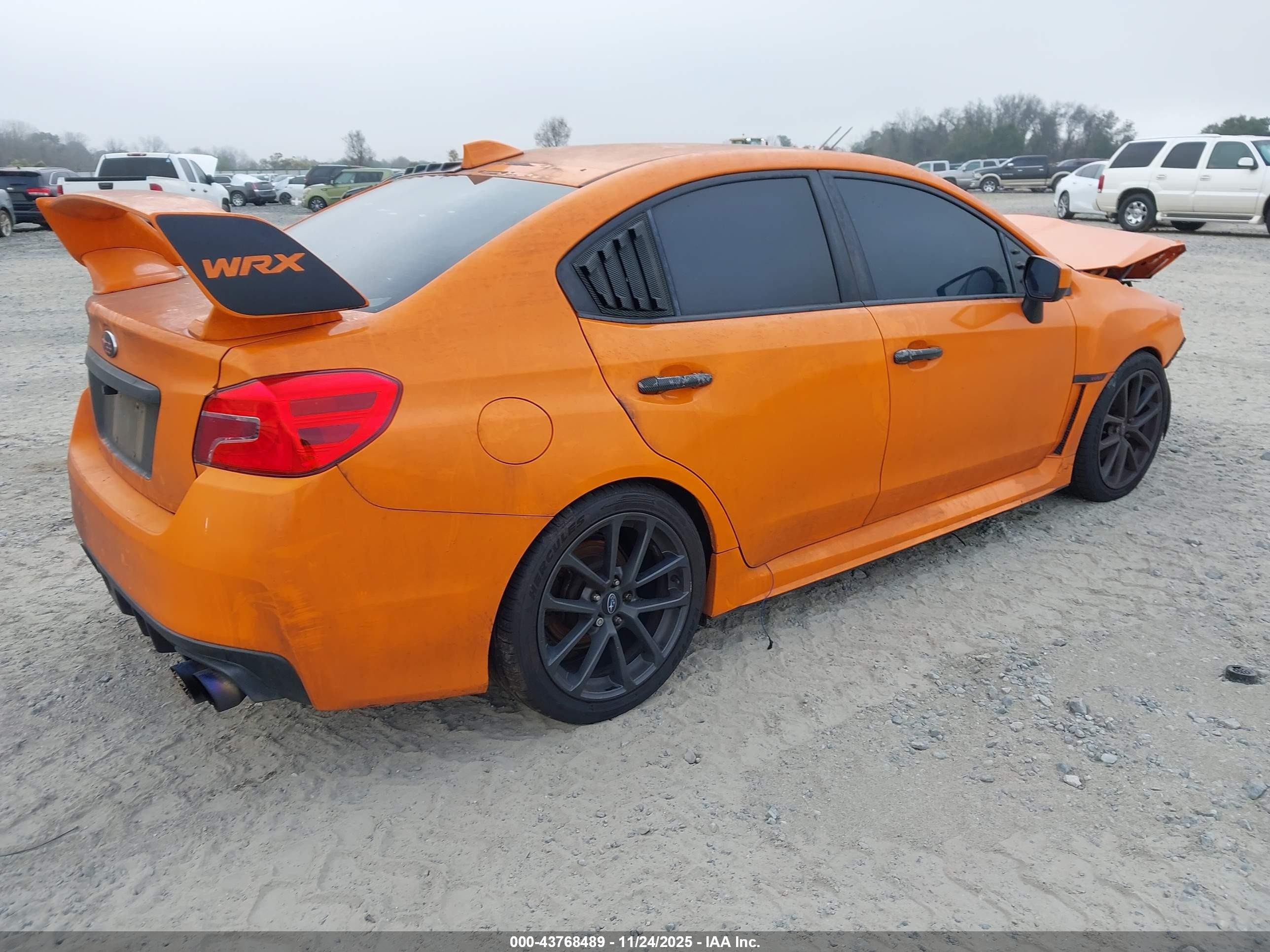 2015 Subaru Wrx Premium Оранжевый vin: JF1VA1D68F9812924
