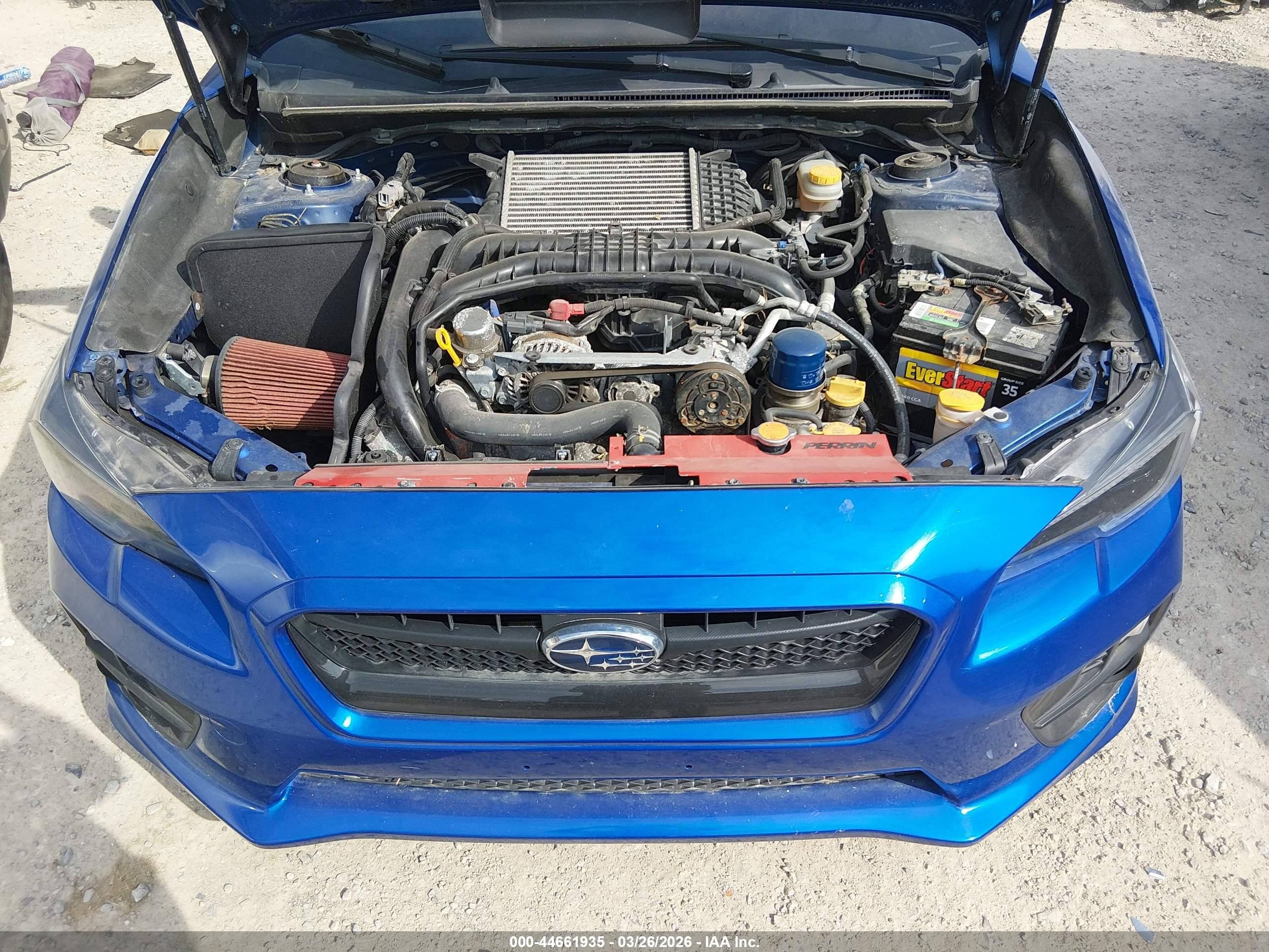 2015 Subaru Wrx Premium Blue vin: JF1VA1D68F9828315