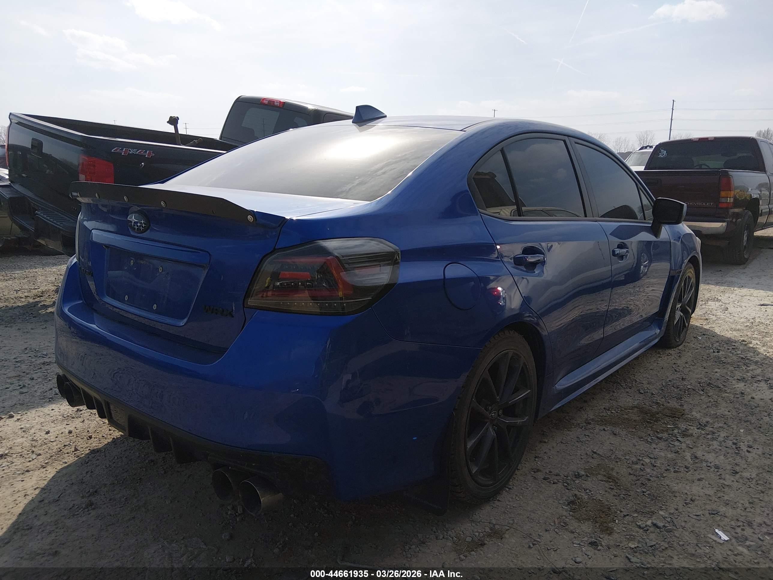2015 Subaru Wrx Premium Blue vin: JF1VA1D68F9828315
