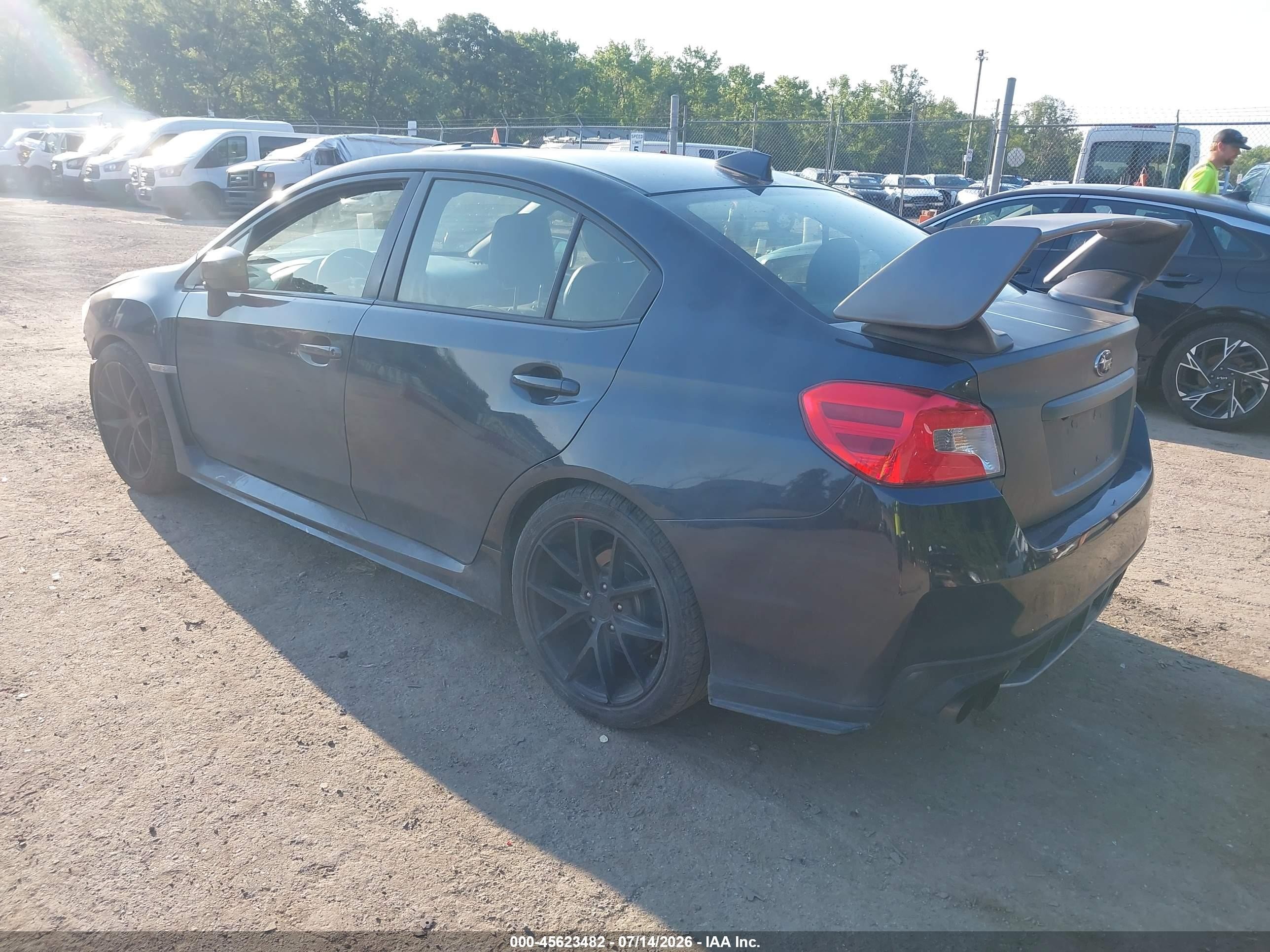 2015 Subaru Wrx Premium Черный vin: JF1VA1D69F8829110