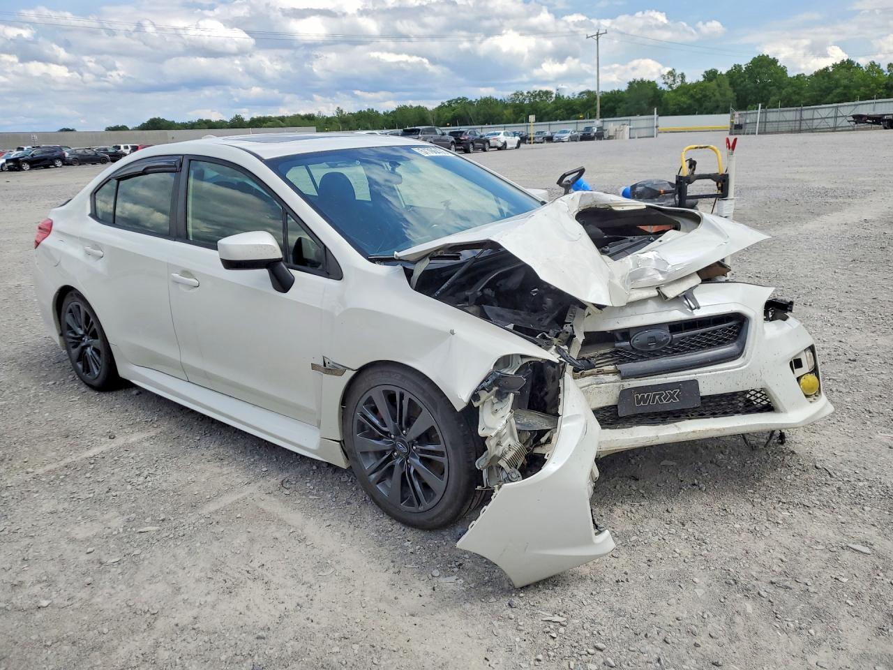2015 Subaru Wrx Premium White vin: JF1VA1D69F9828940