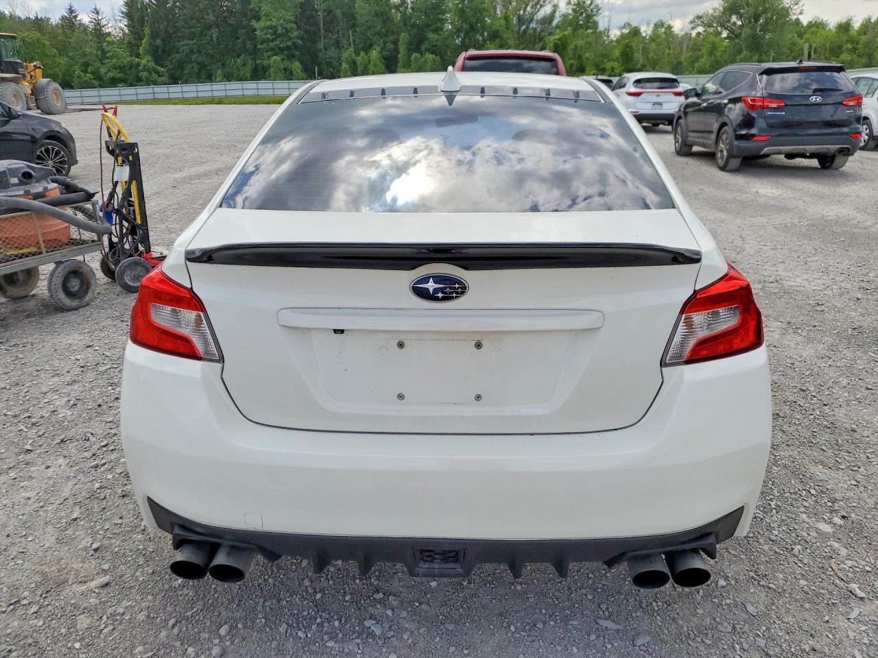 2015 Subaru Wrx Premium White vin: JF1VA1D69F9828940