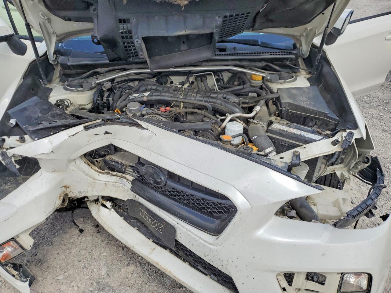 2015 Subaru Wrx Premium White vin: JF1VA1D69F9828940