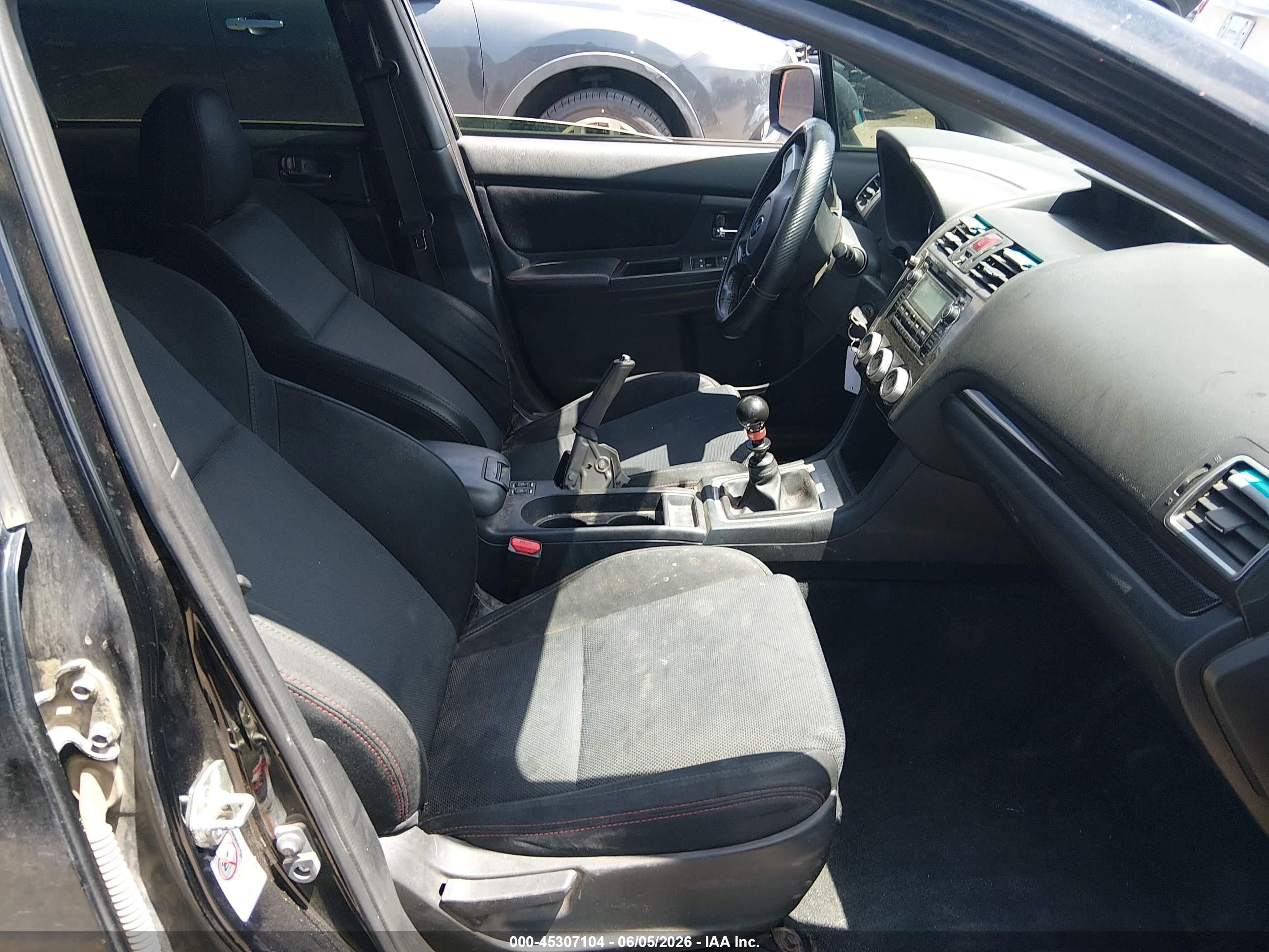 2015 Subaru Wrx Premium Black vin: JF1VA1D6XF9829949