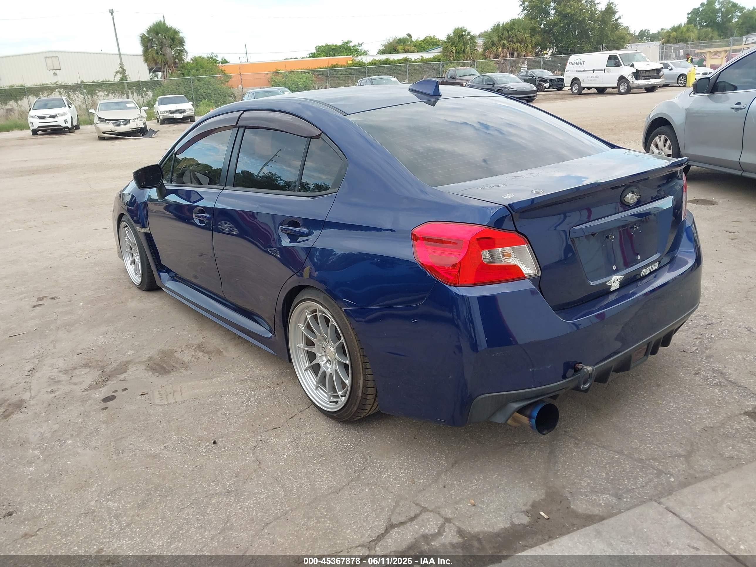 2017 Subaru Wrx Premium Синий vin: JF1VA1E67H9831997