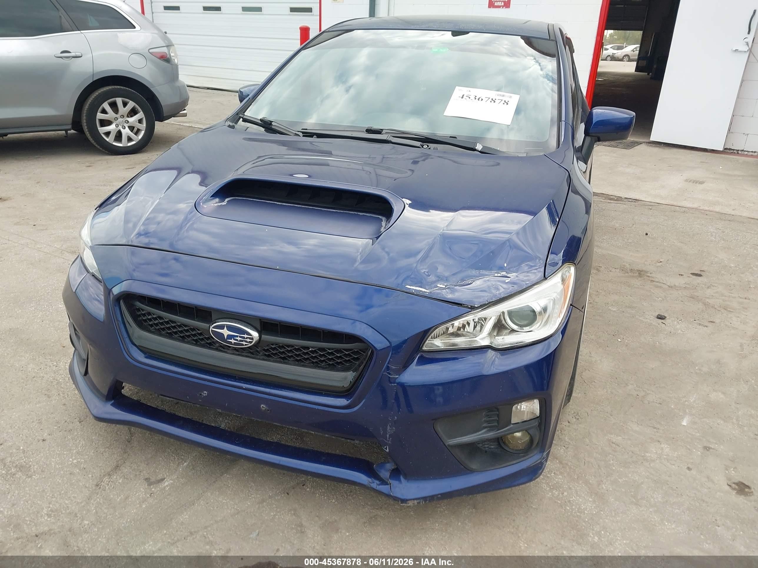 2017 Subaru Wrx Premium Синий vin: JF1VA1E67H9831997