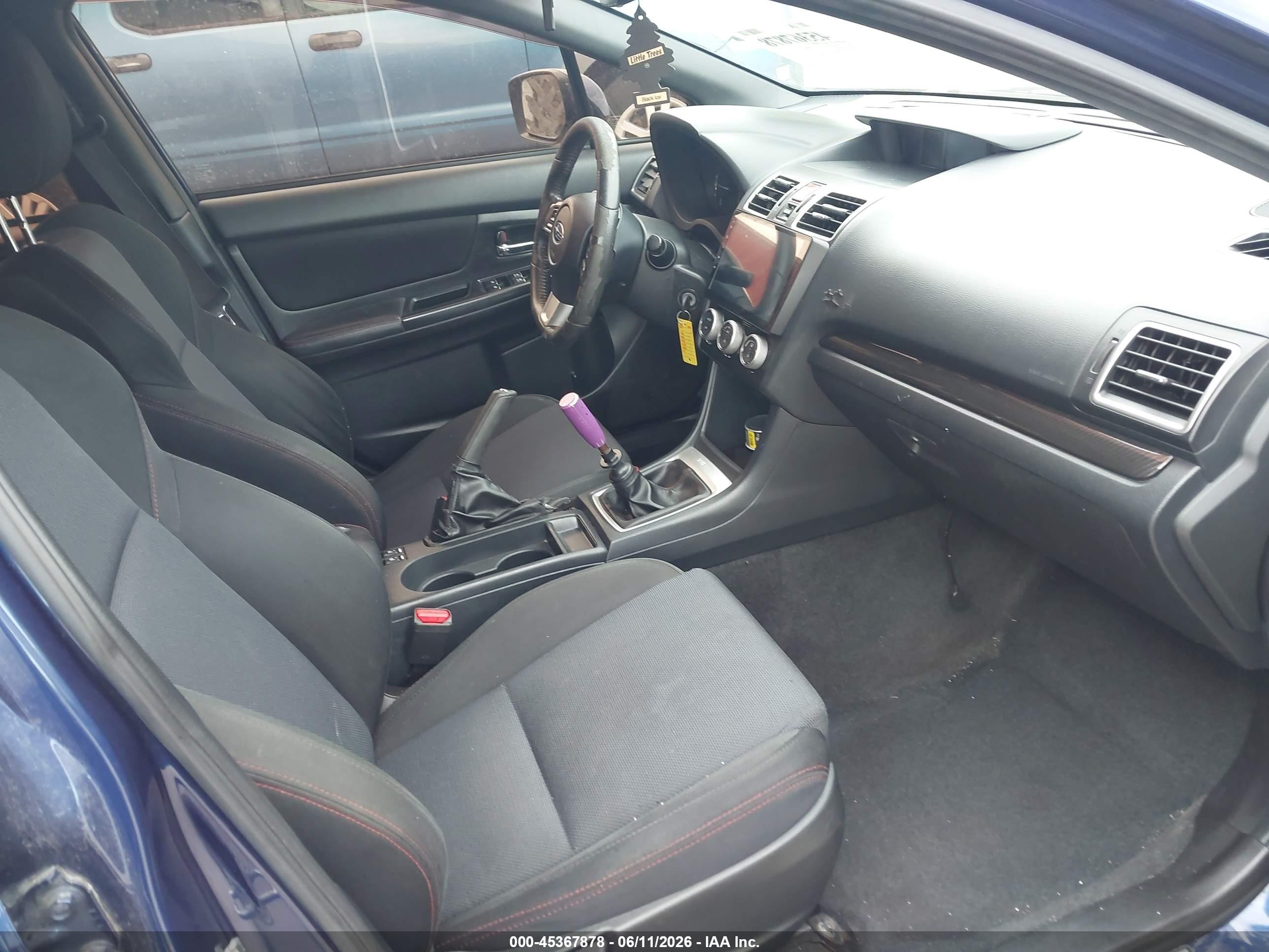 2017 Subaru Wrx Premium Синий vin: JF1VA1E67H9831997
