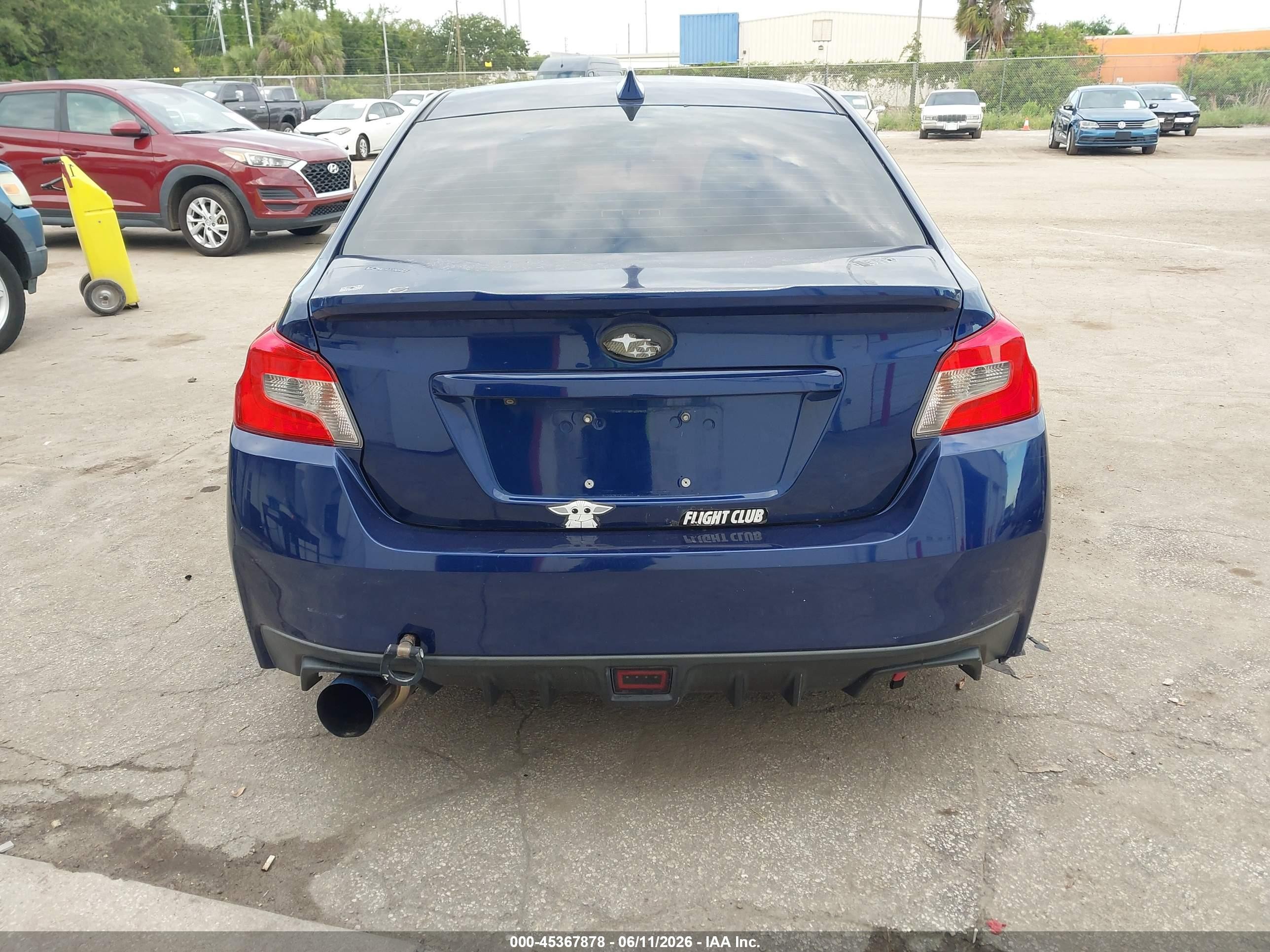 2017 Subaru Wrx Premium Синий vin: JF1VA1E67H9831997