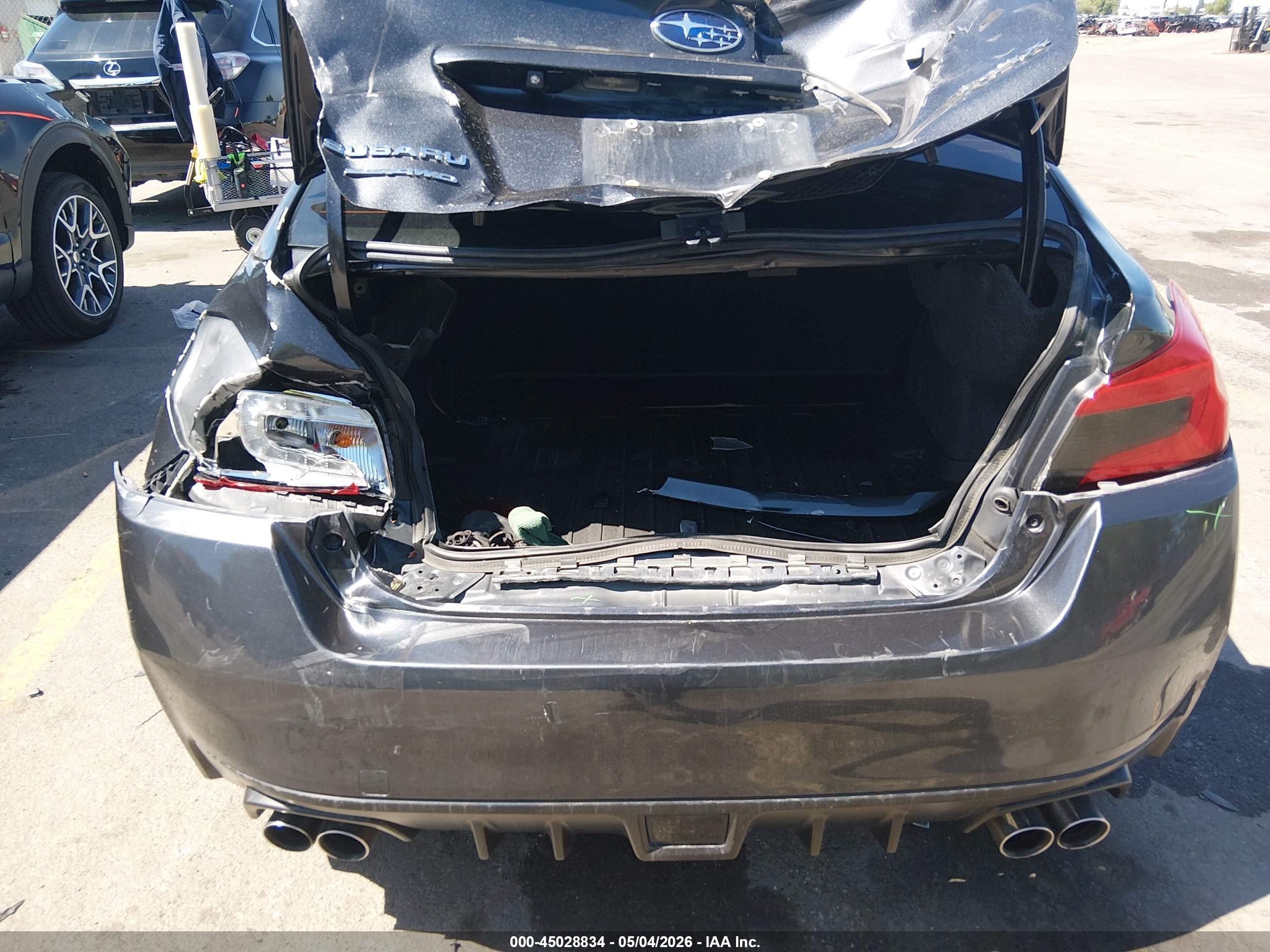 2017 Subaru Wrx Premium Черный vin: JF1VA1E68H9815727