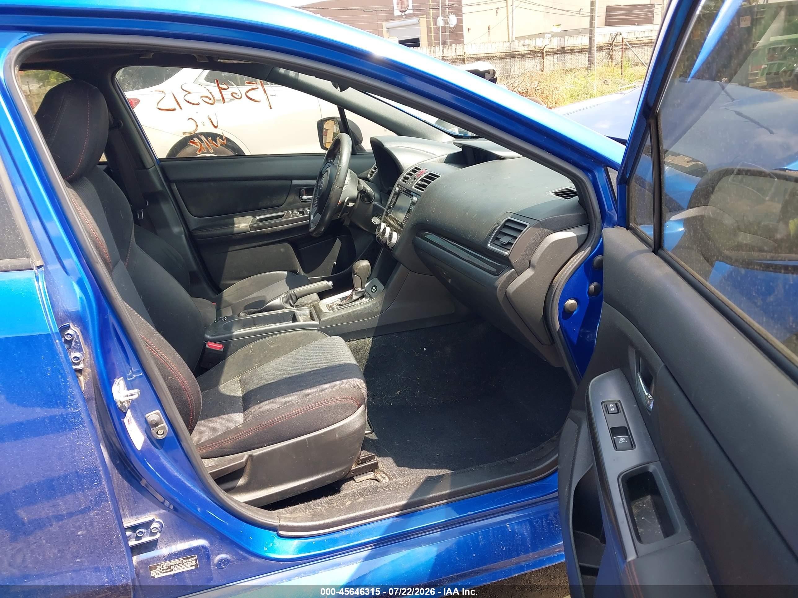2017 Subaru Wrx Premium Blue vin: JF1VA1E6XH8823981