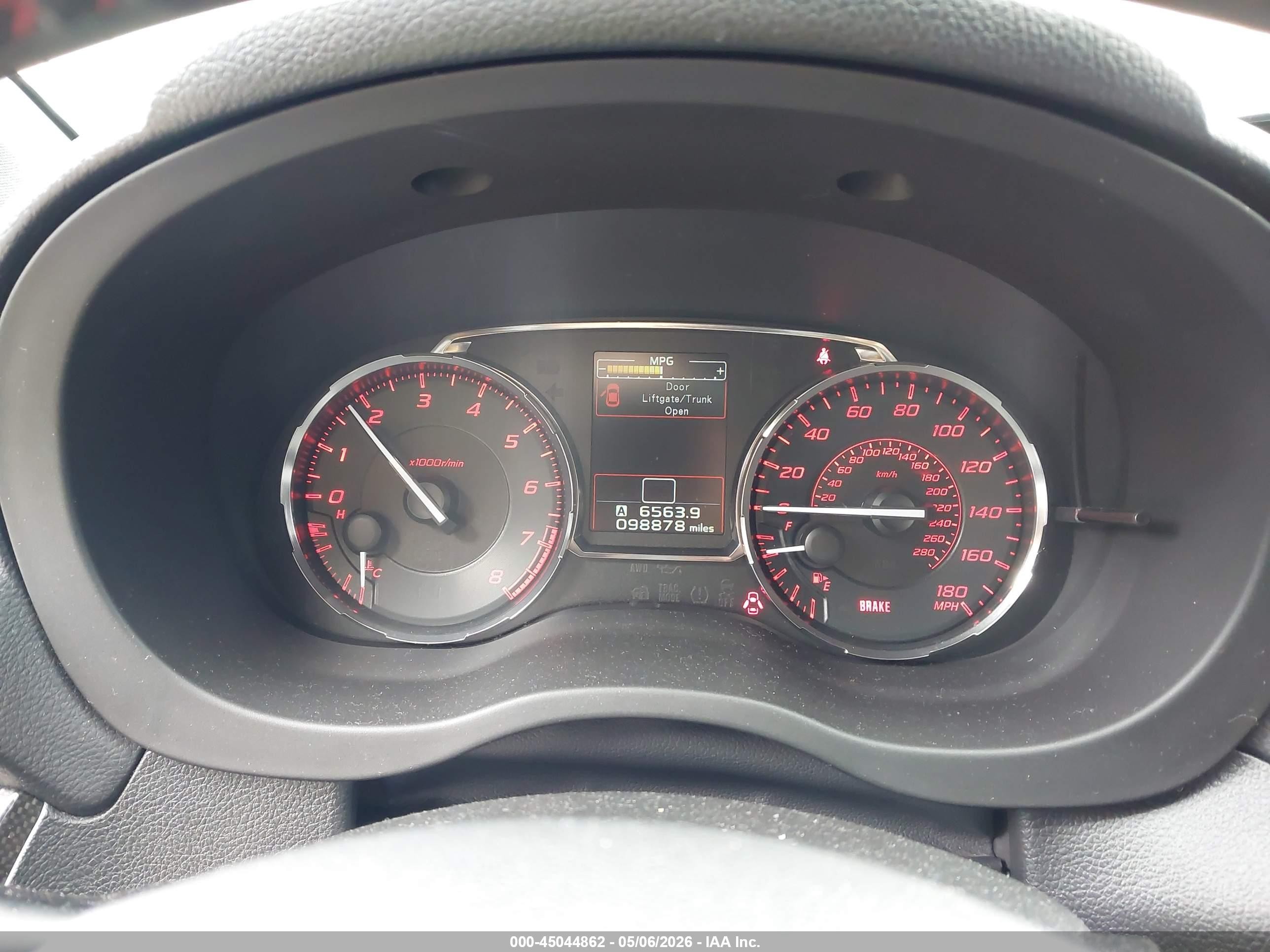 2015 Subaru Wrx Premium Gray vin: JF1VA1F64F9803795