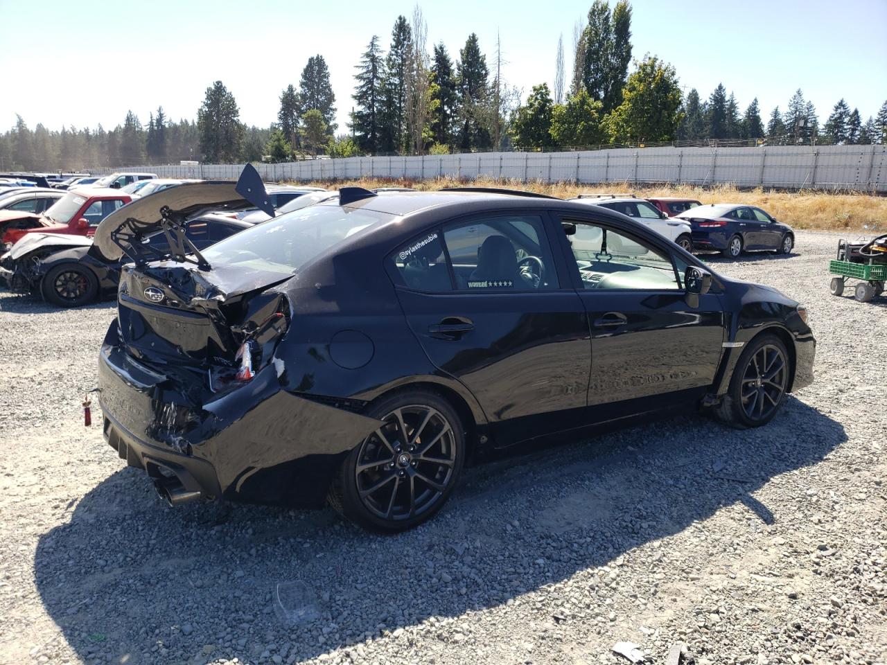 2018 Subaru Wrx Limited Black vin: JF1VA1F68J8818525
