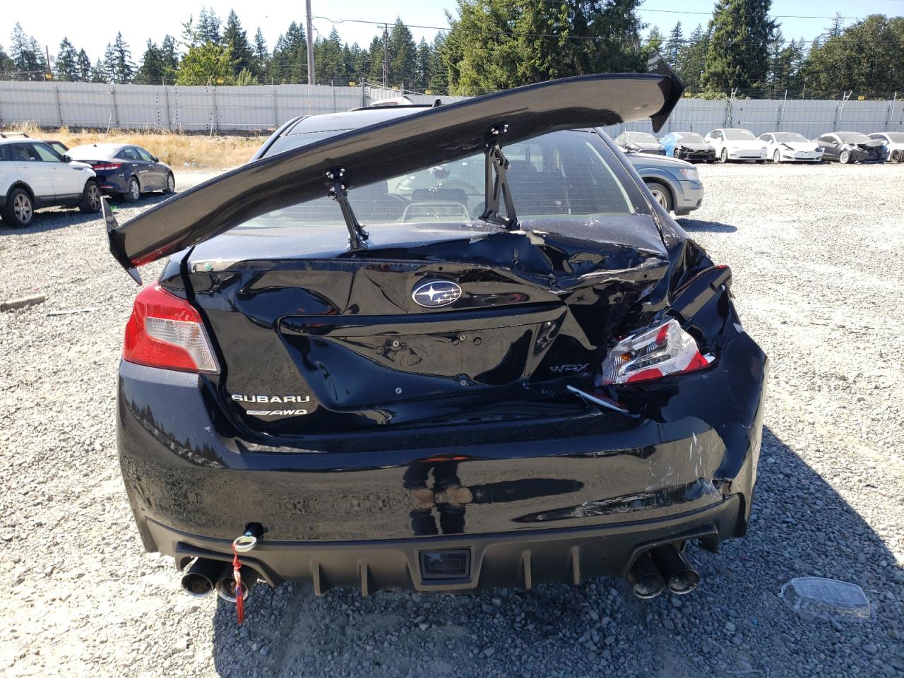 2018 Subaru Wrx Limited Black vin: JF1VA1F68J8818525